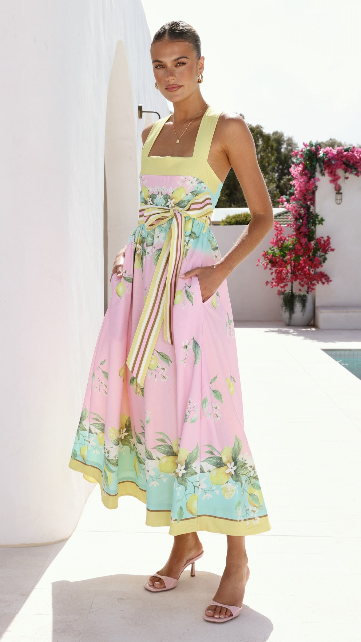Velma Maxi Dress - Rosé Lemonade - Billy J
