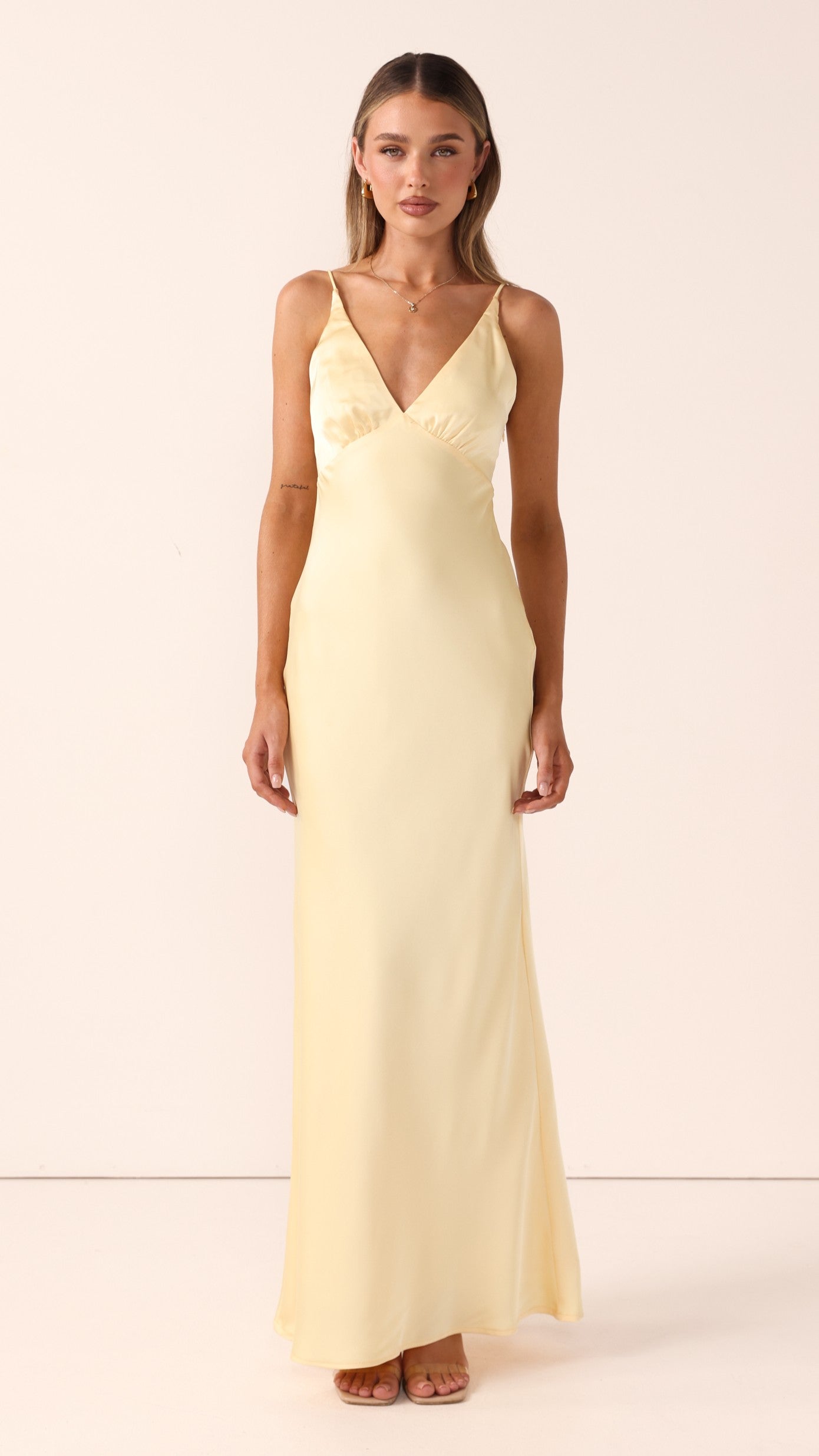 Ziah Maxi Dress - Lemon - Billy J
