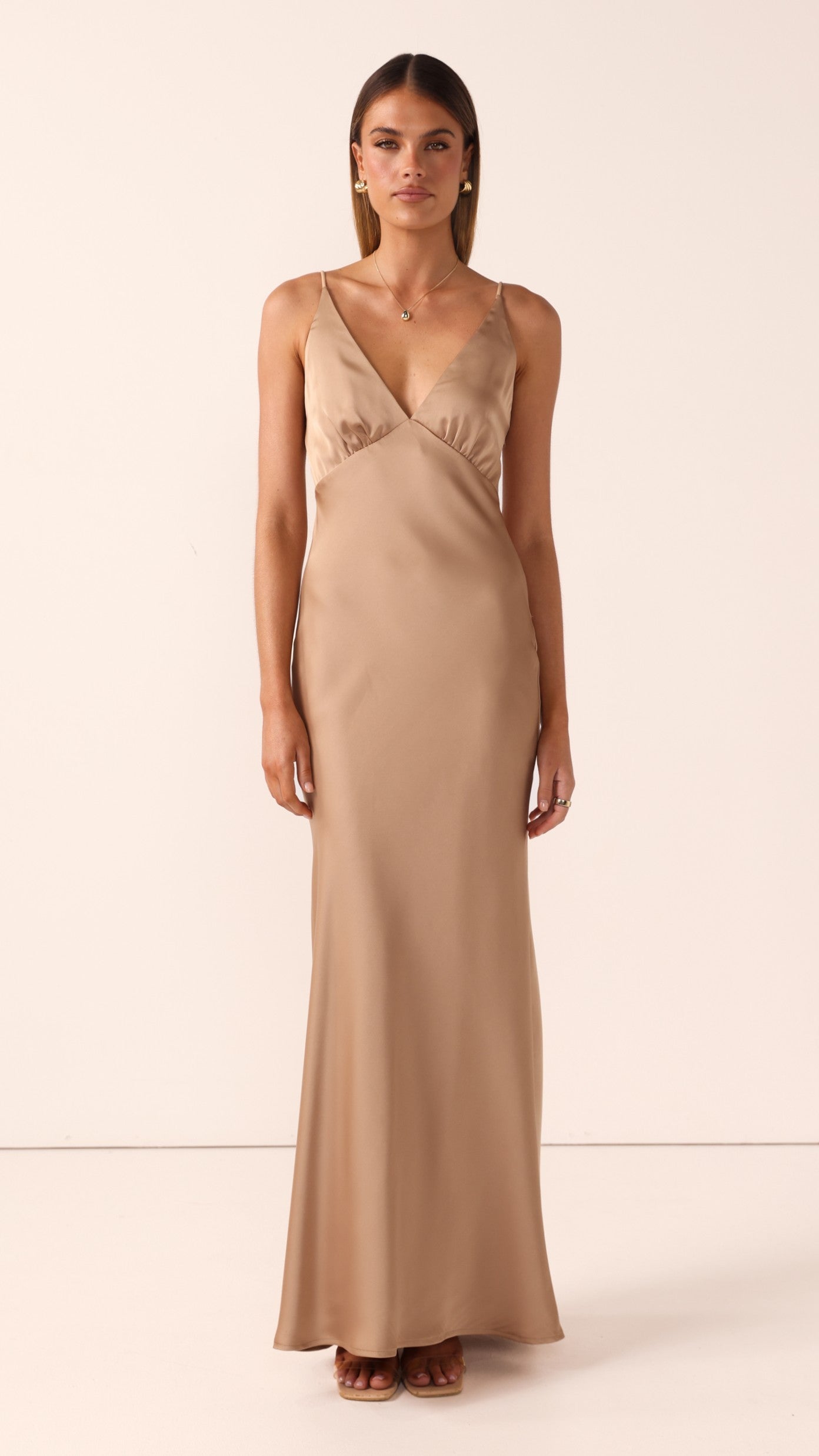 Ziah Maxi Dress - Latte - Billy J