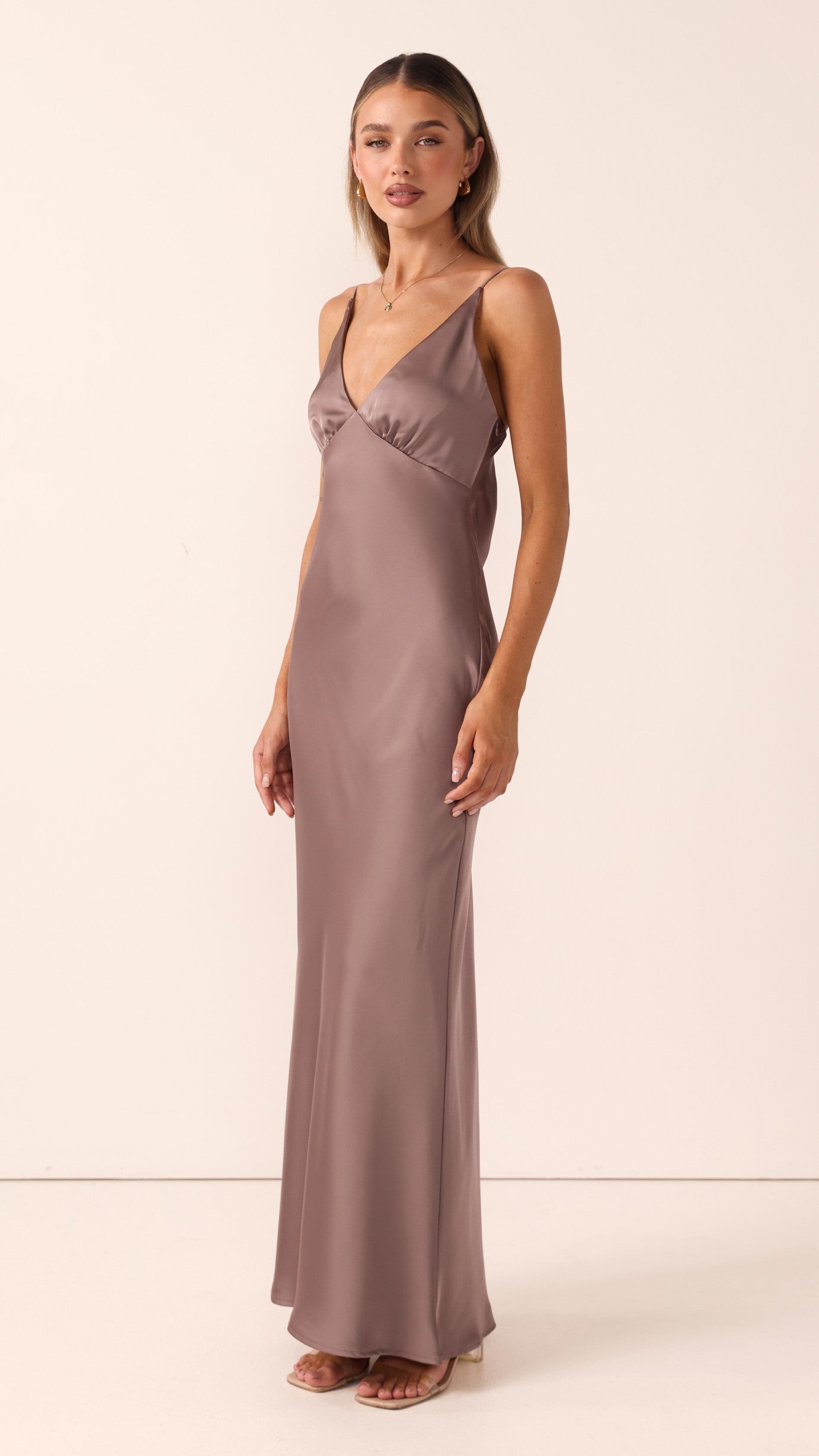 Ziah Maxi Dress - Mushroom - Billy J