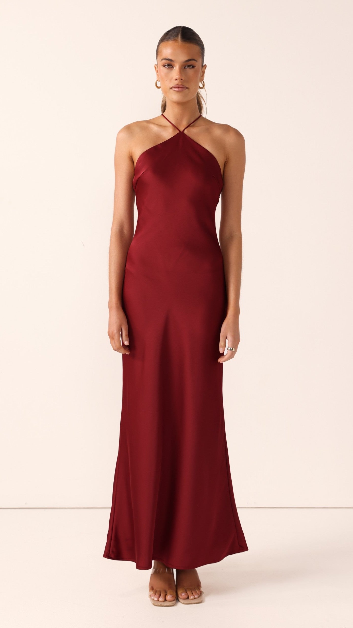Chiara Maxi Dress - Wine - Billy J