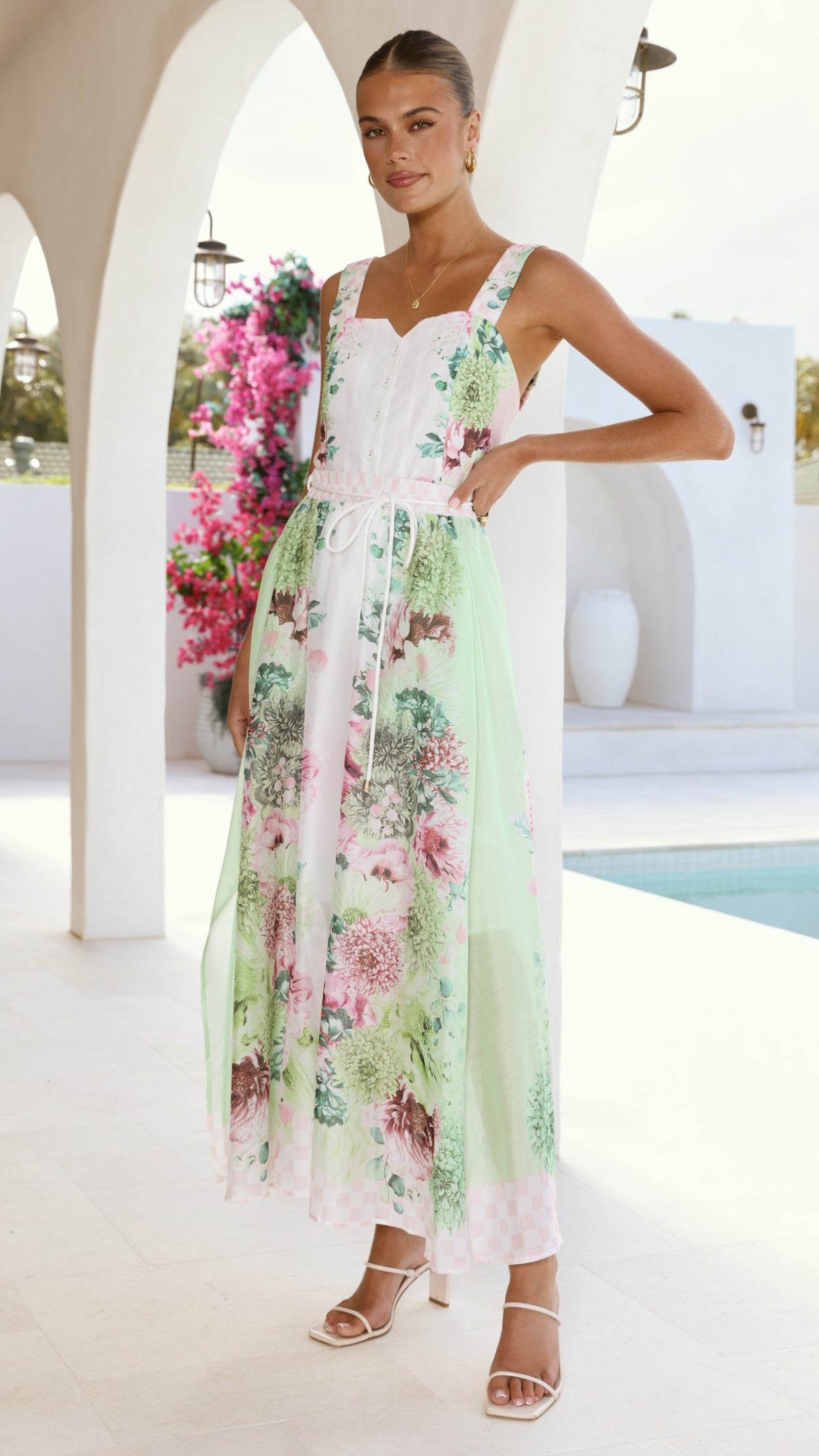 Kira Maxi Skirt - Sorbet Symphony - Billy J