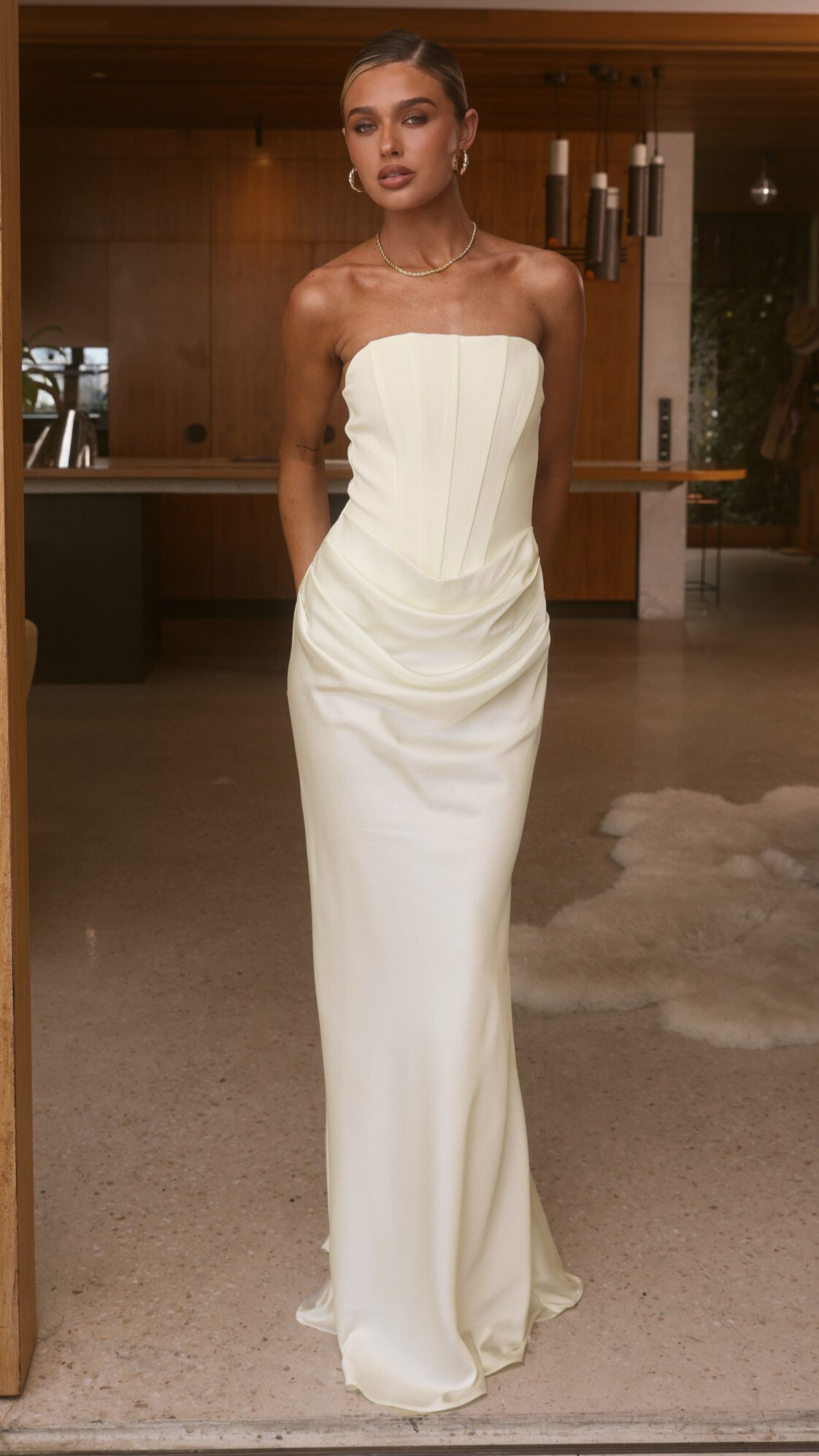 Camille Maxi Dress - Ivory - Billy J