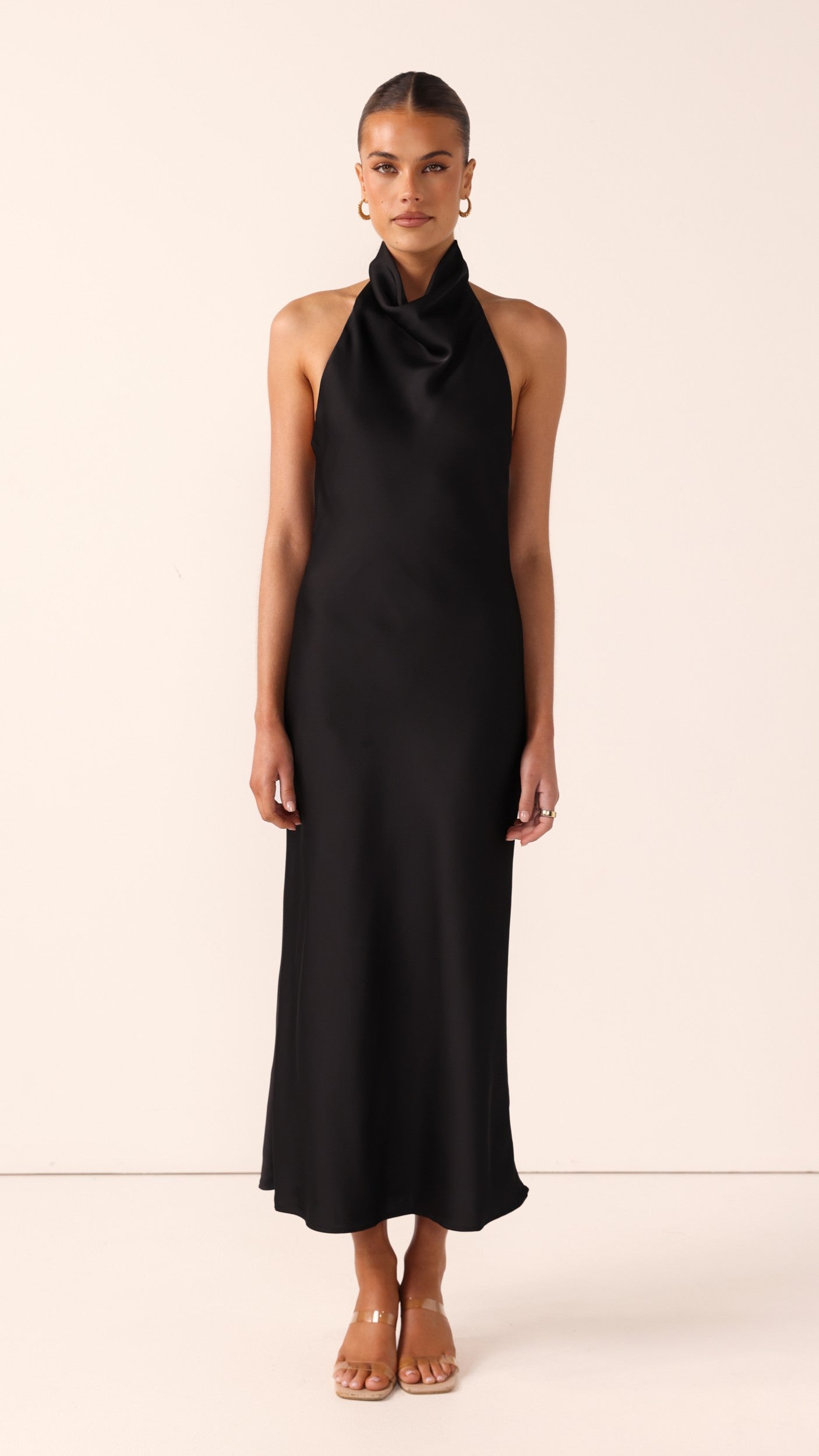 Rina Midi Dress - Black - Billy J