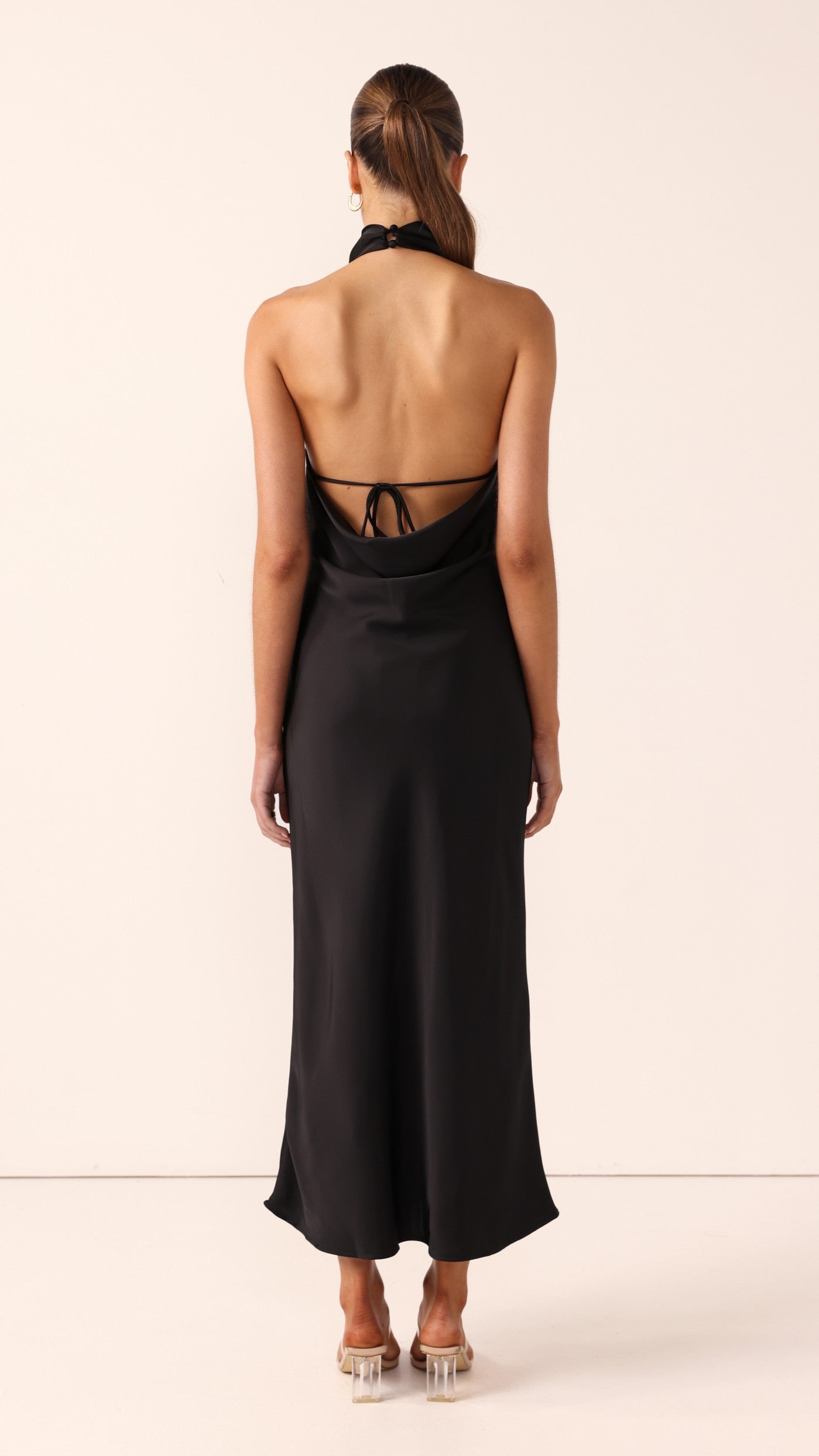 Rina Midi Dress - Black - Billy J