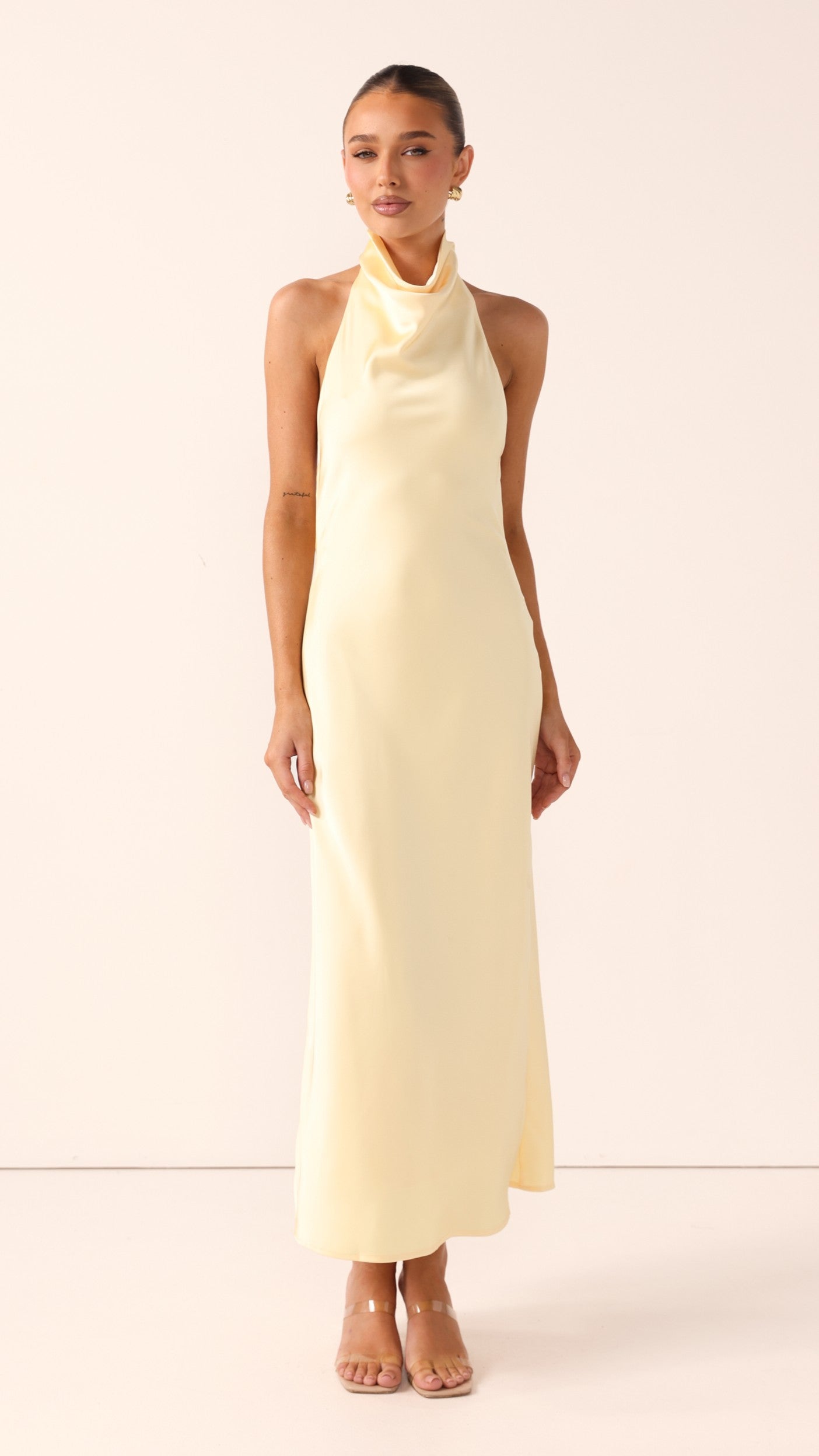 Rina Midi Dress - Lemon - Billy J