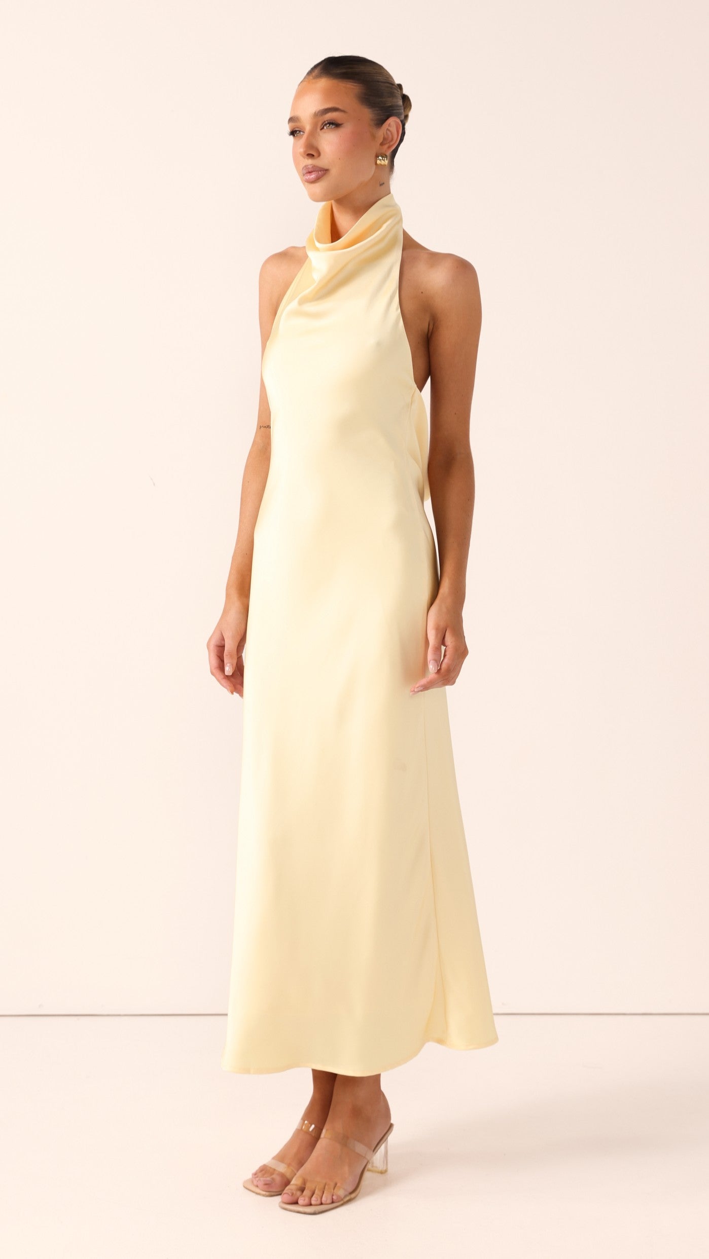 Rina Midi Dress - Lemon - Billy J