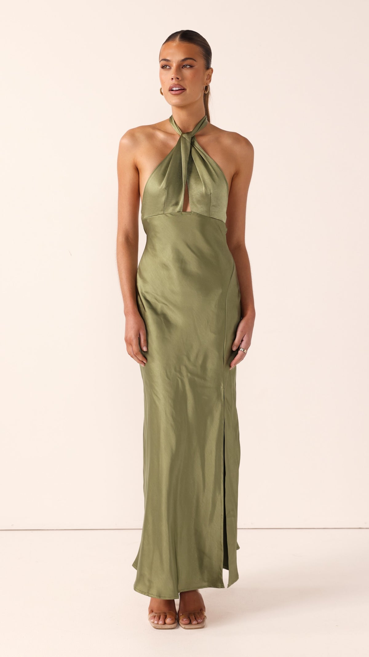 Amalia Maxi Dress - Olive - Billy J