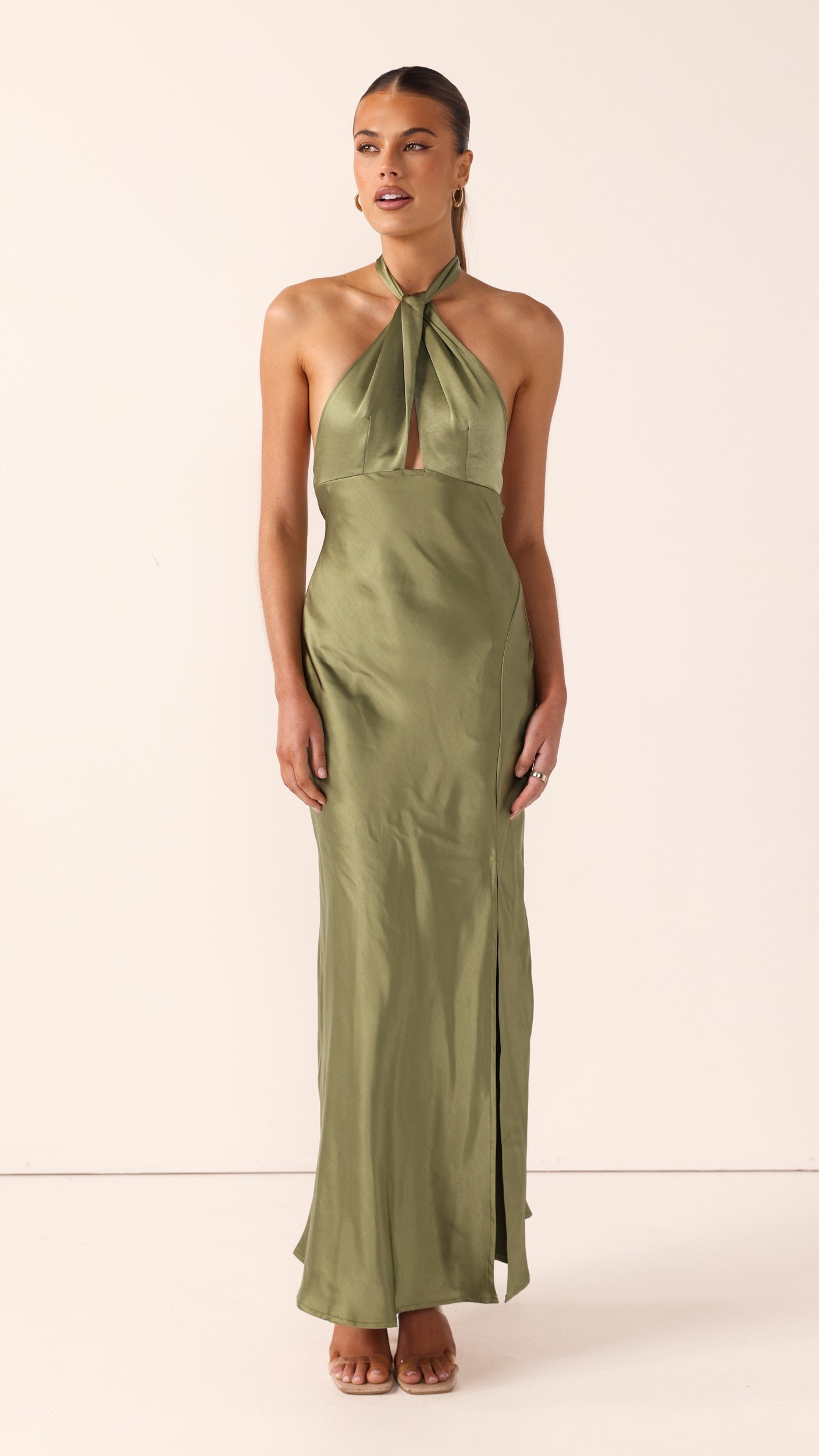 Amalia Maxi Dress - Olive - Billy J