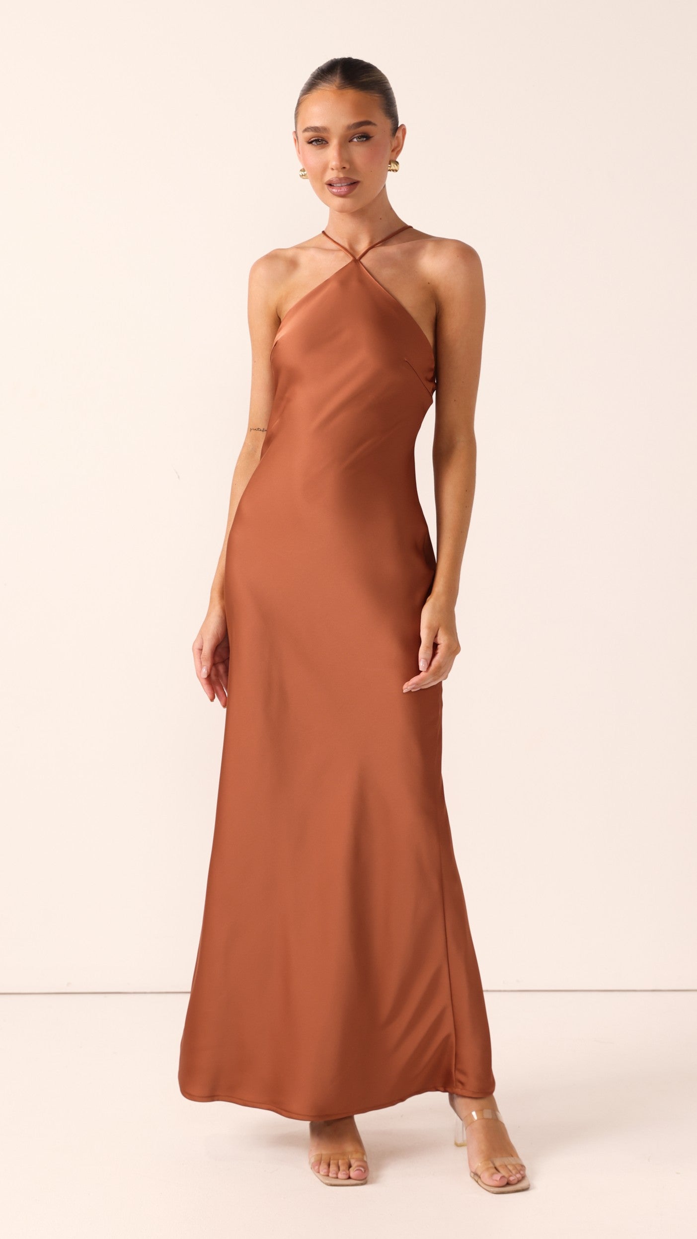 Chiara Maxi Dress - Copper - Billy J