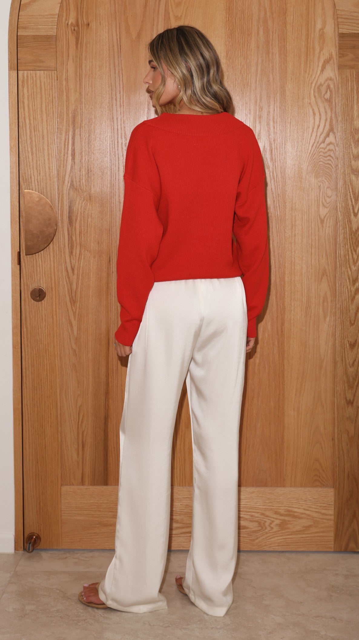 Sophie Knit Sweater - Red - Billy J