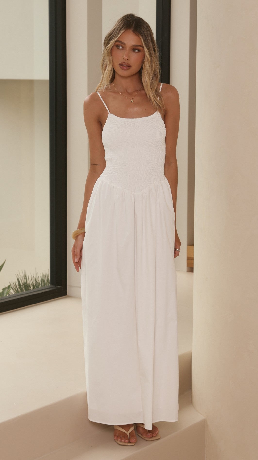 Gena Maxi Dress - White