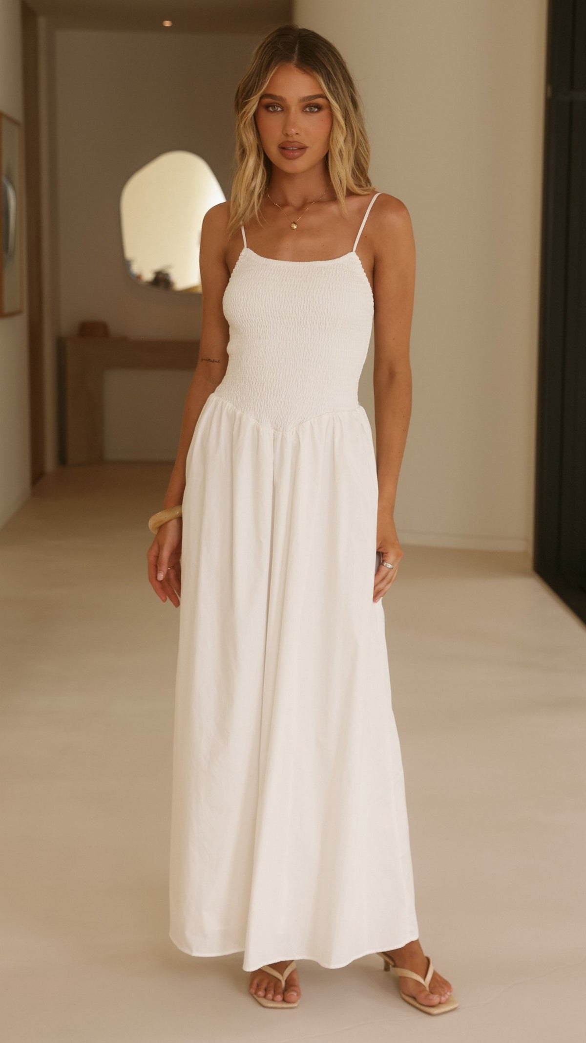Gena Maxi Dress - White