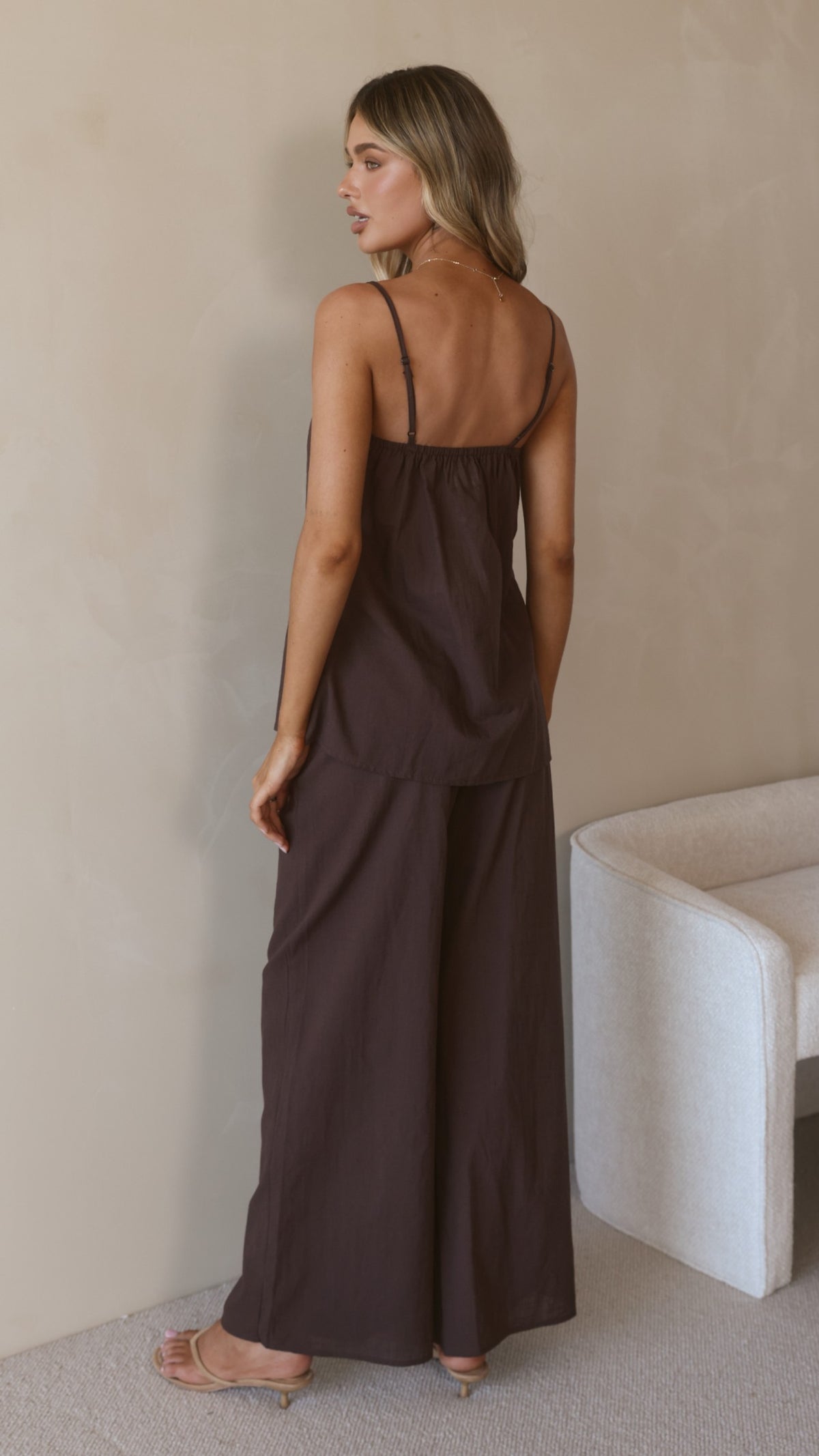 Rubi Top and Pants Set - Chocolate - Billy J