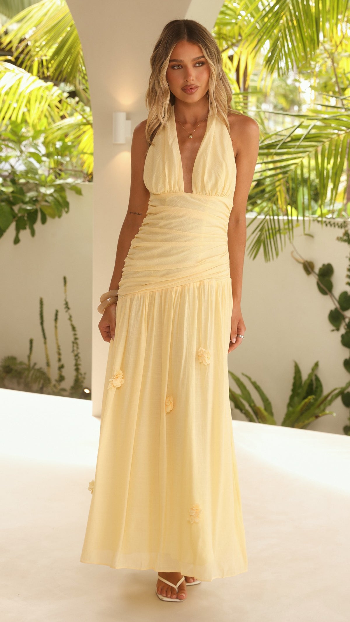 Tiana Maxi Dress - Yellow