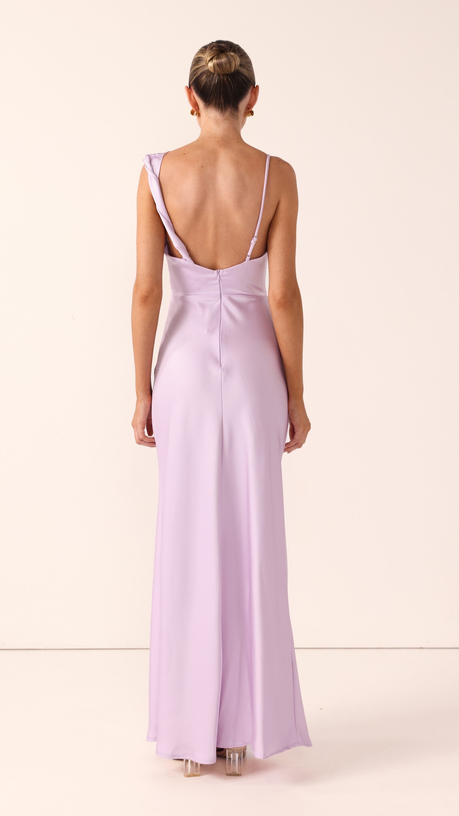 Iris Asymmetrical Maxi Dress - Lilac - Billy J