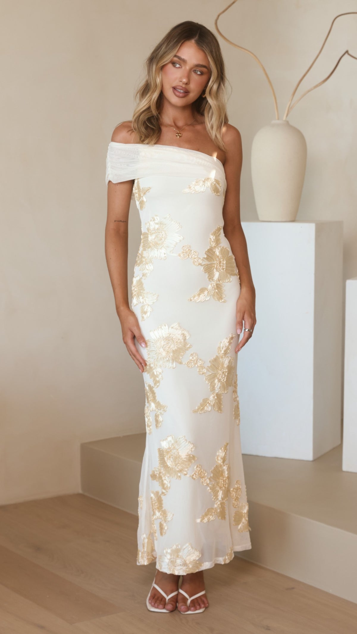 Faith Maxi Dress - Yellow Floral - Billy J
