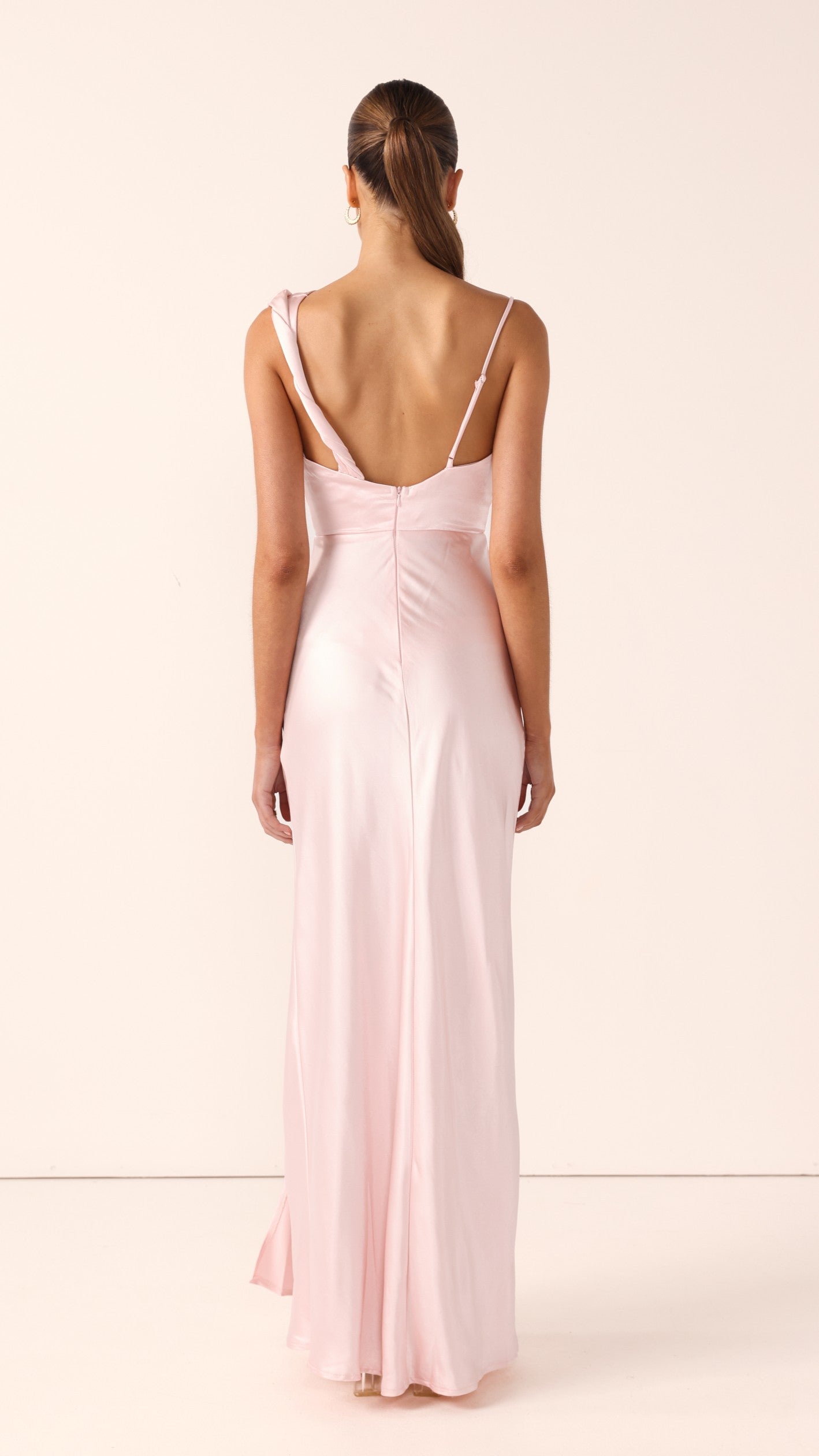 Iris Asymmetrical Maxi Dress - Pink - Billy J