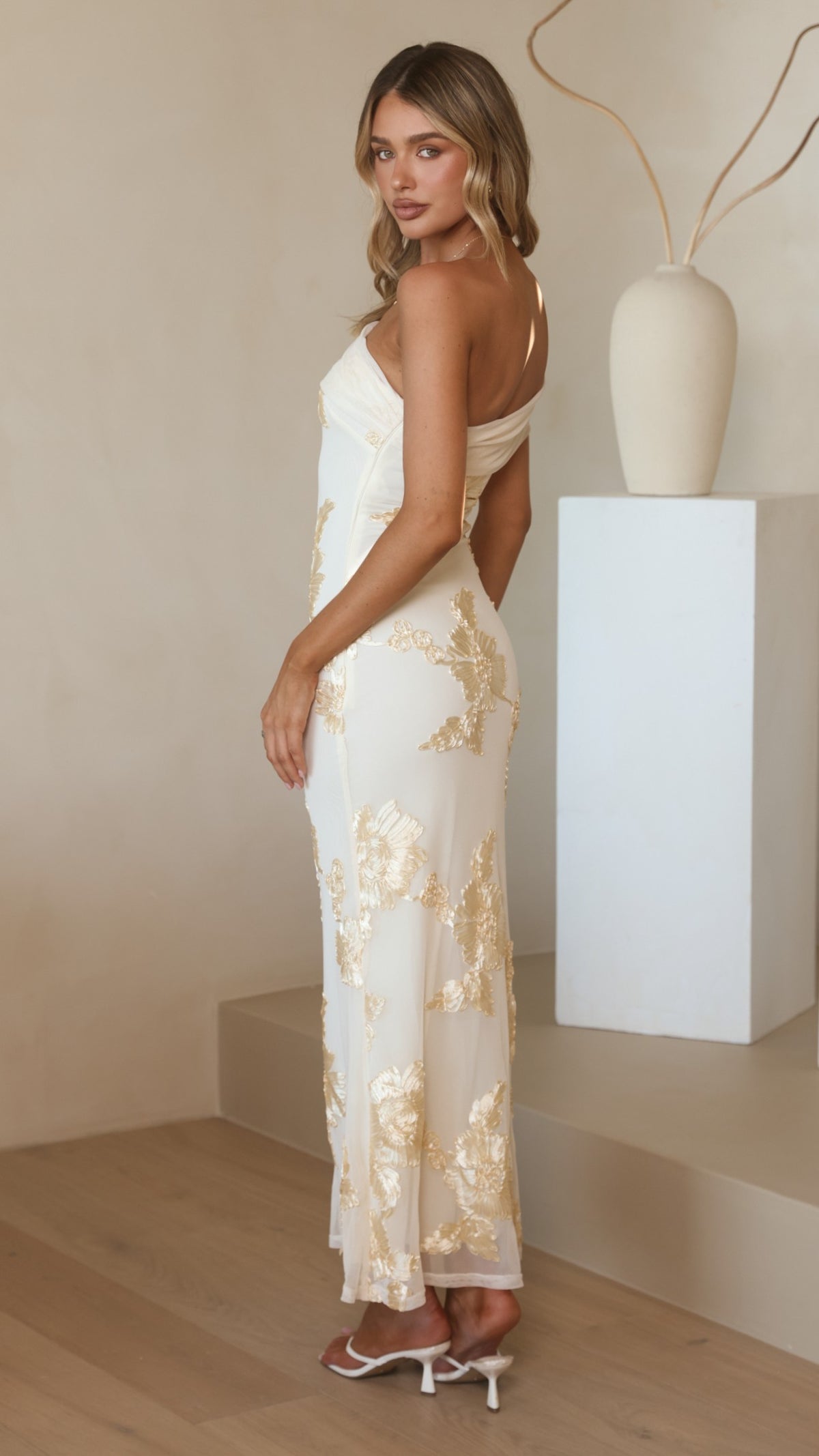 Faith Maxi Dress - Yellow Floral - Billy J