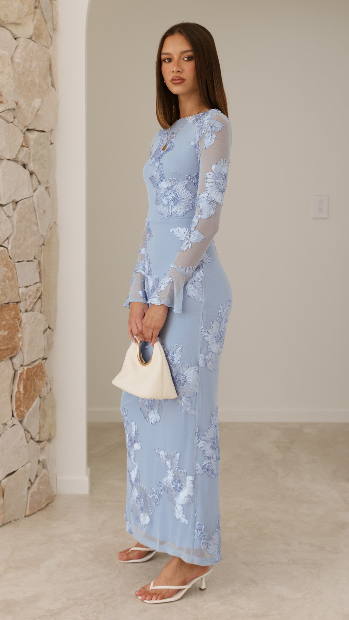 Lottie Maxi Dress - Blue - Billy J