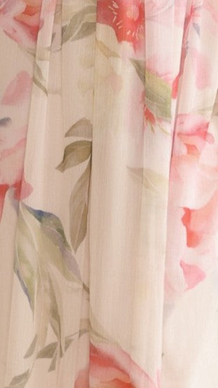 Sadira Maxi Dress - Pink/Green Floral - Billy J