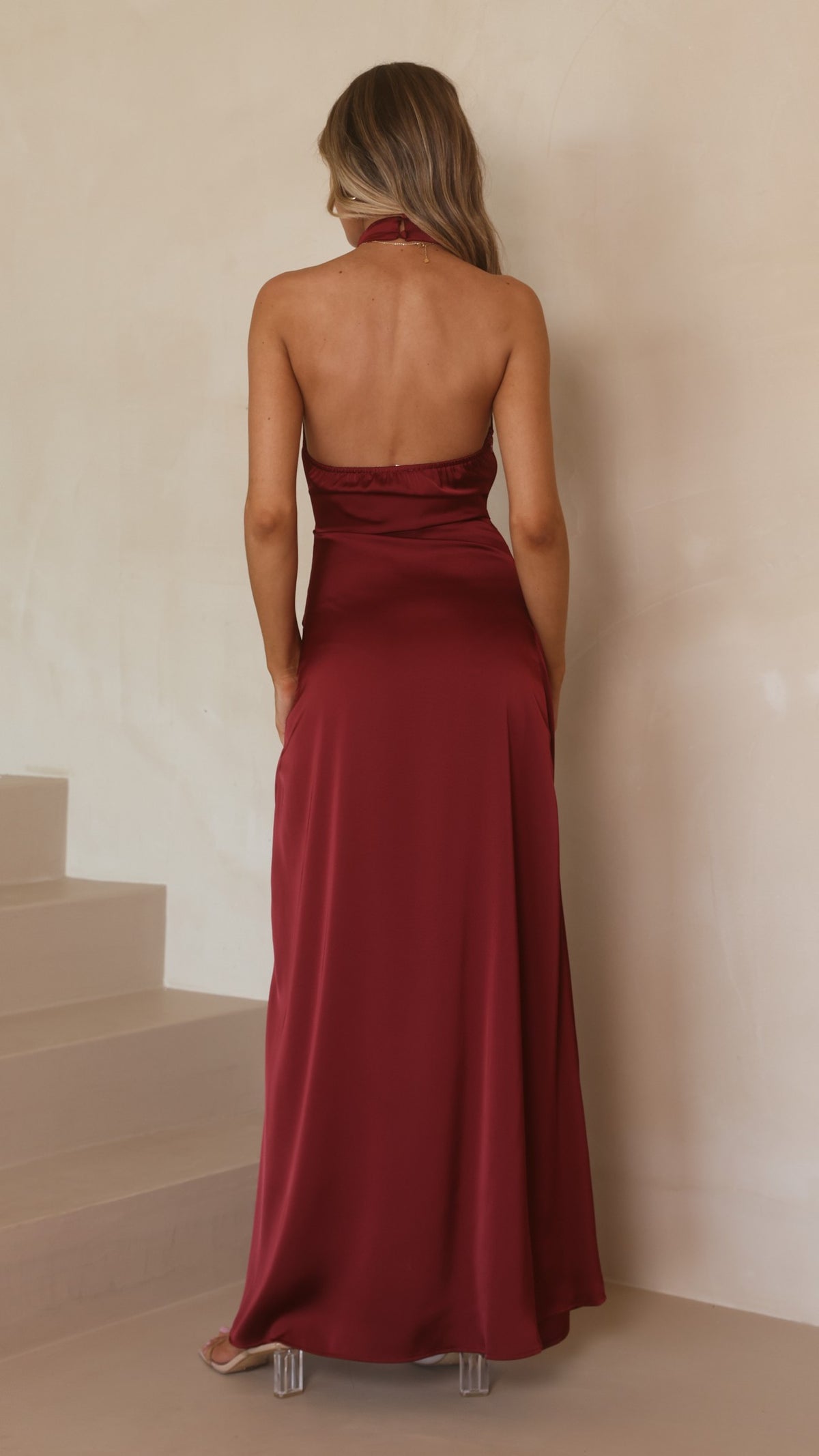 Cara Maxi Dress - Wine - Billy J