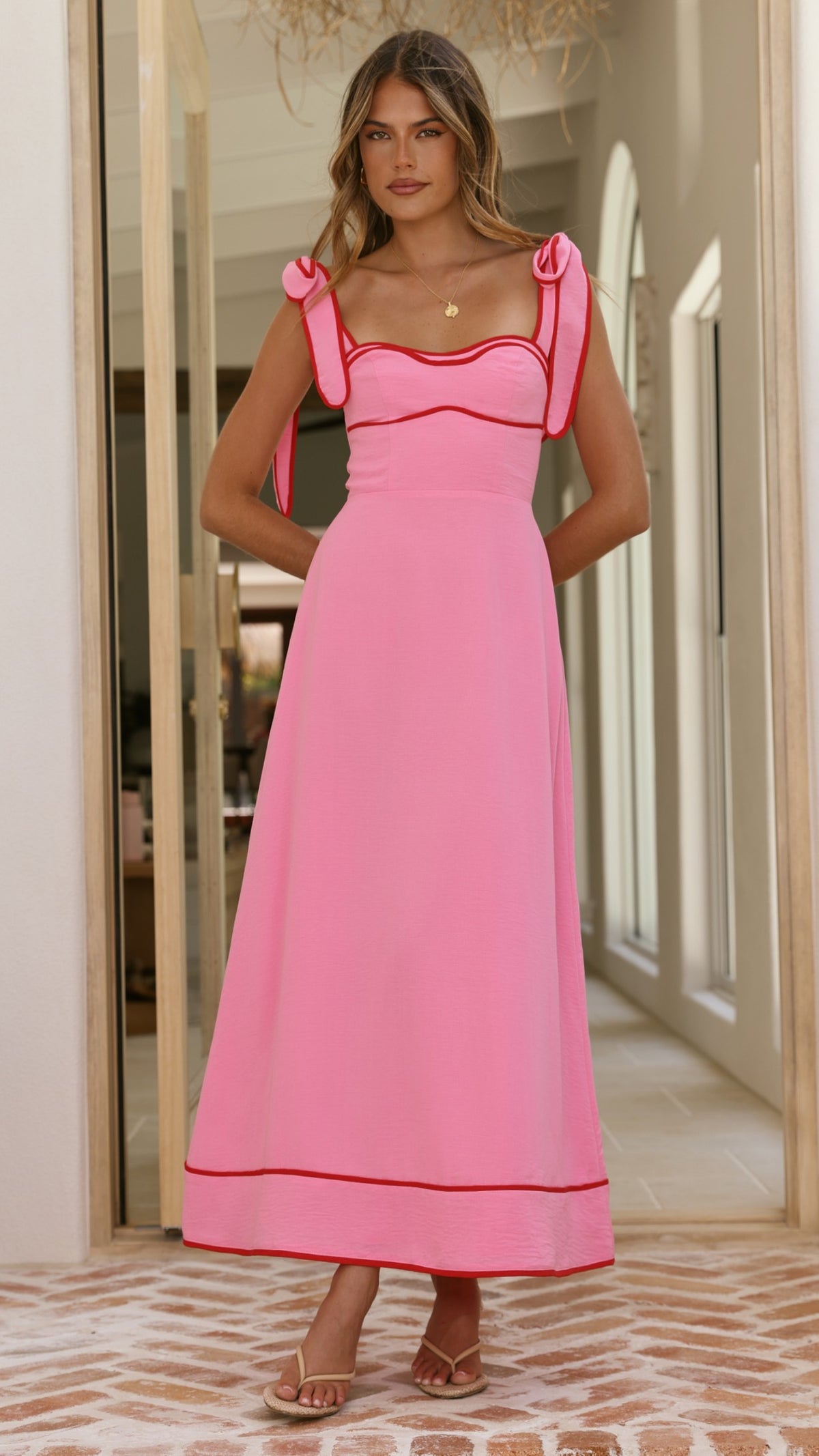 Beverly Maxi Dress - Pink - Billy J