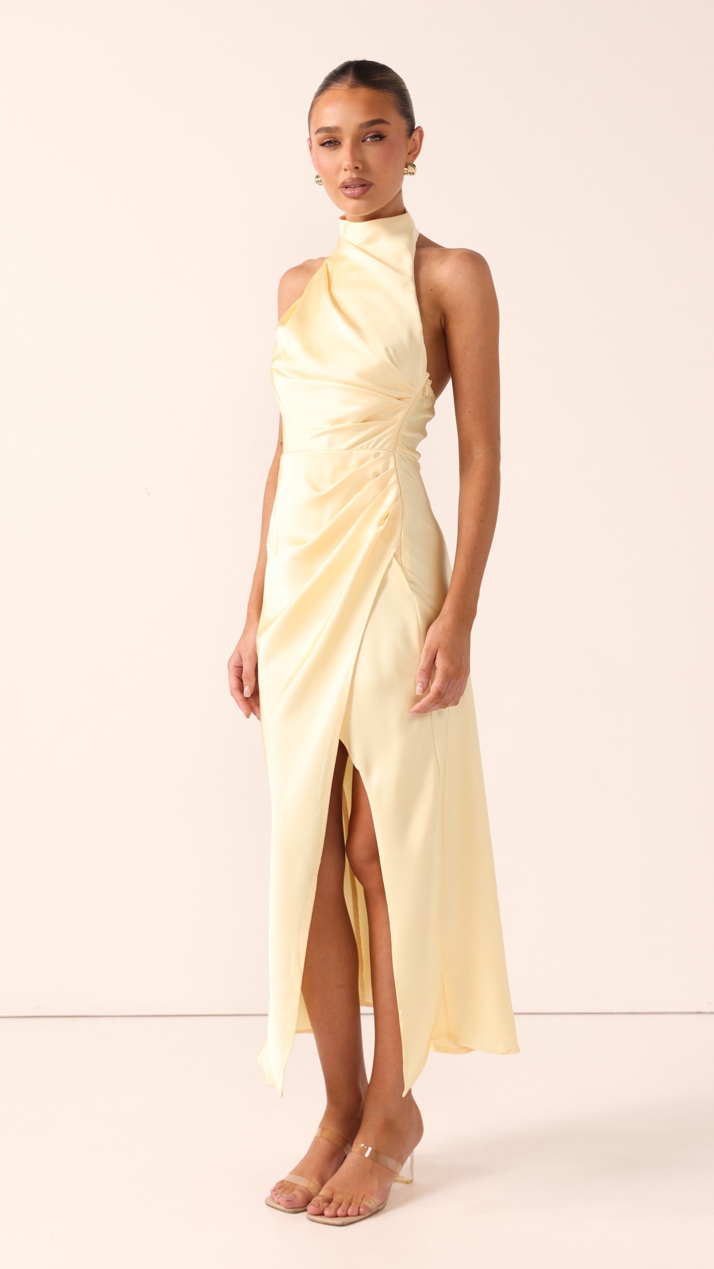 Kendall Maxi Dress - Lemon - Billy J