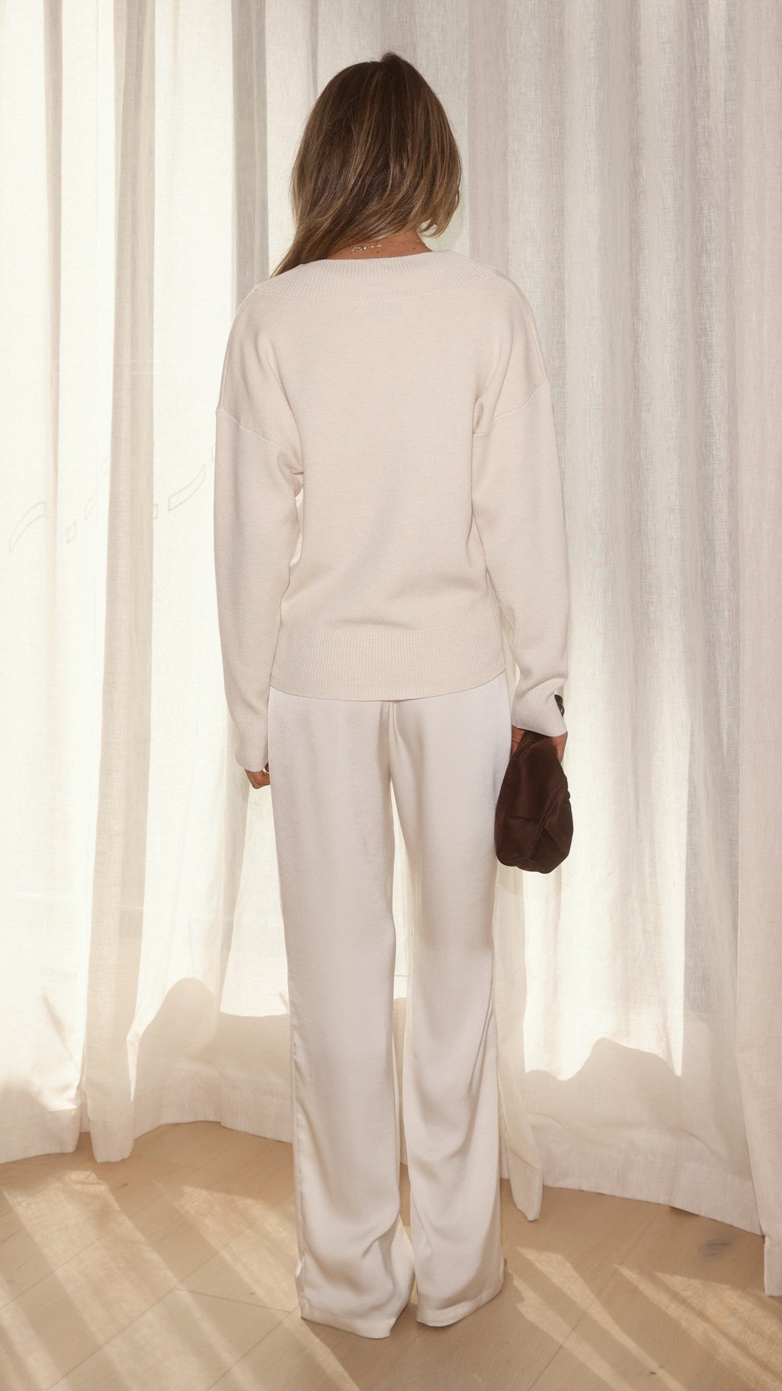 Sophie Knit Sweater - Cream - Billy J