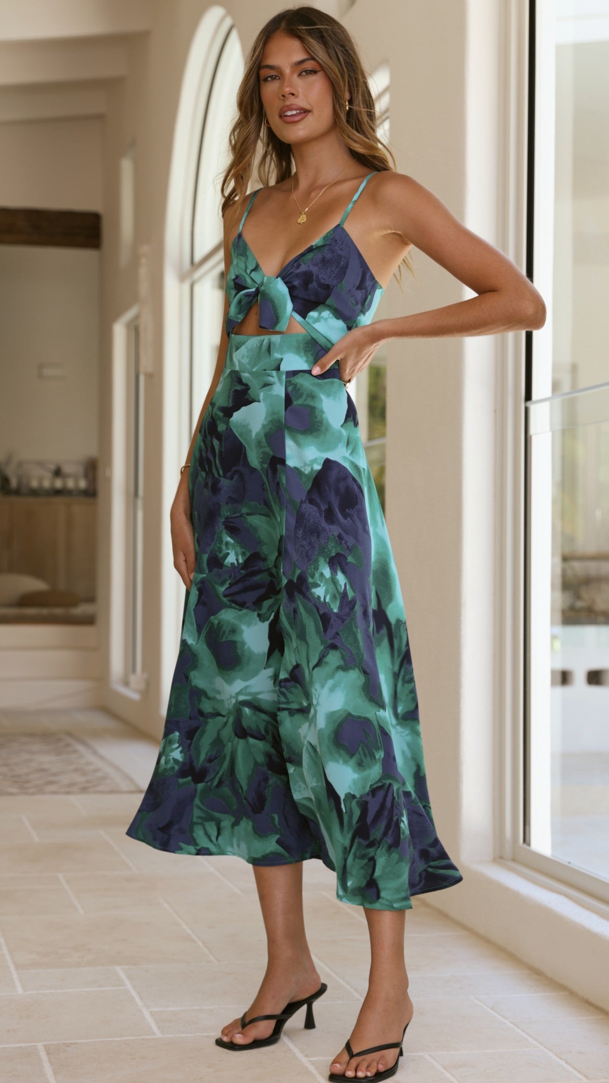 Dreamers Midi Dress - Calista Print - Billy J