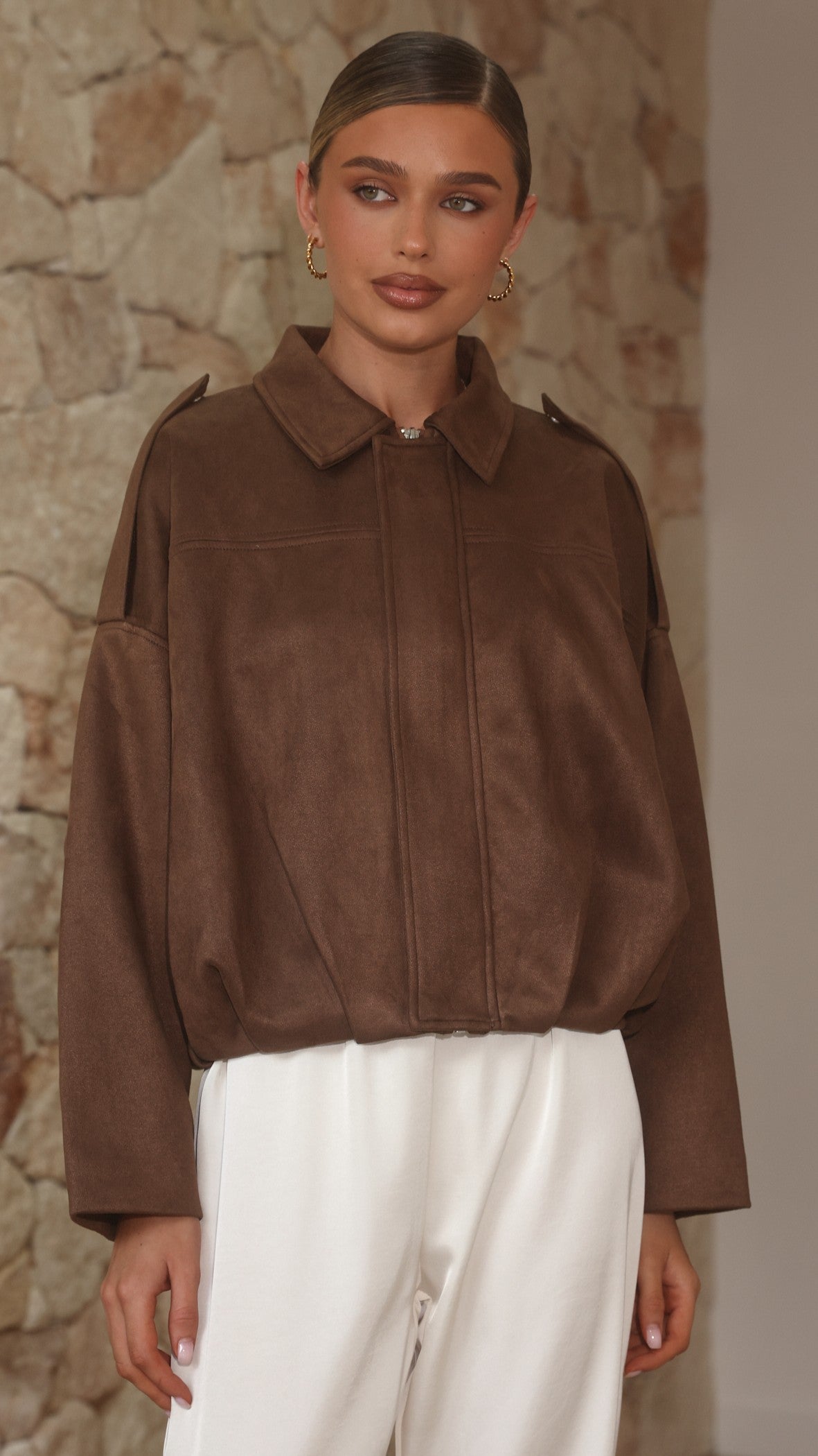 Phoenix Bomber Jacket - Brown - Billy J