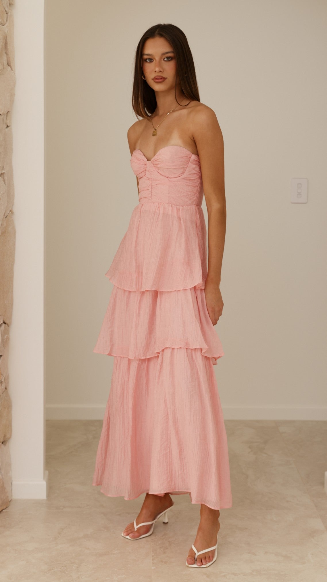 Florence Strapless Maxi Dress - Pink - Buy Women's Dresses - Billy J