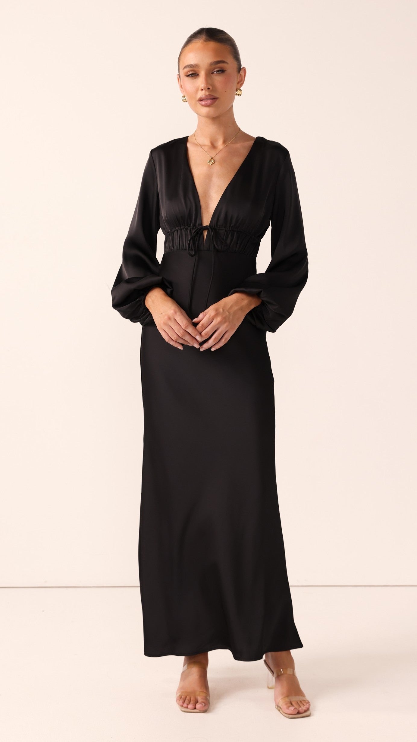 Amara Maxi Dress - Black - Billy J