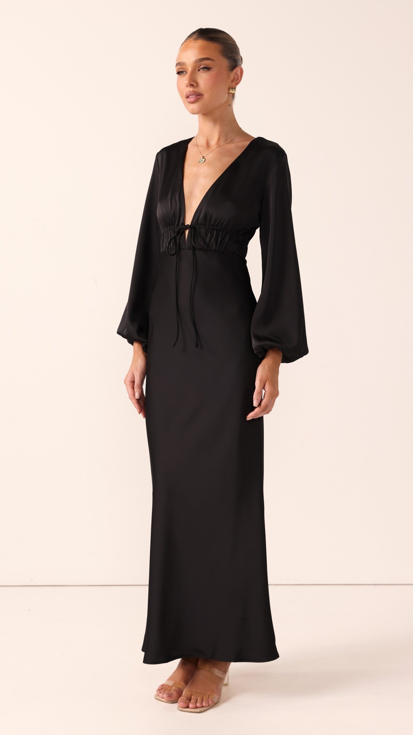 Amara Maxi Dress - Black - Billy J