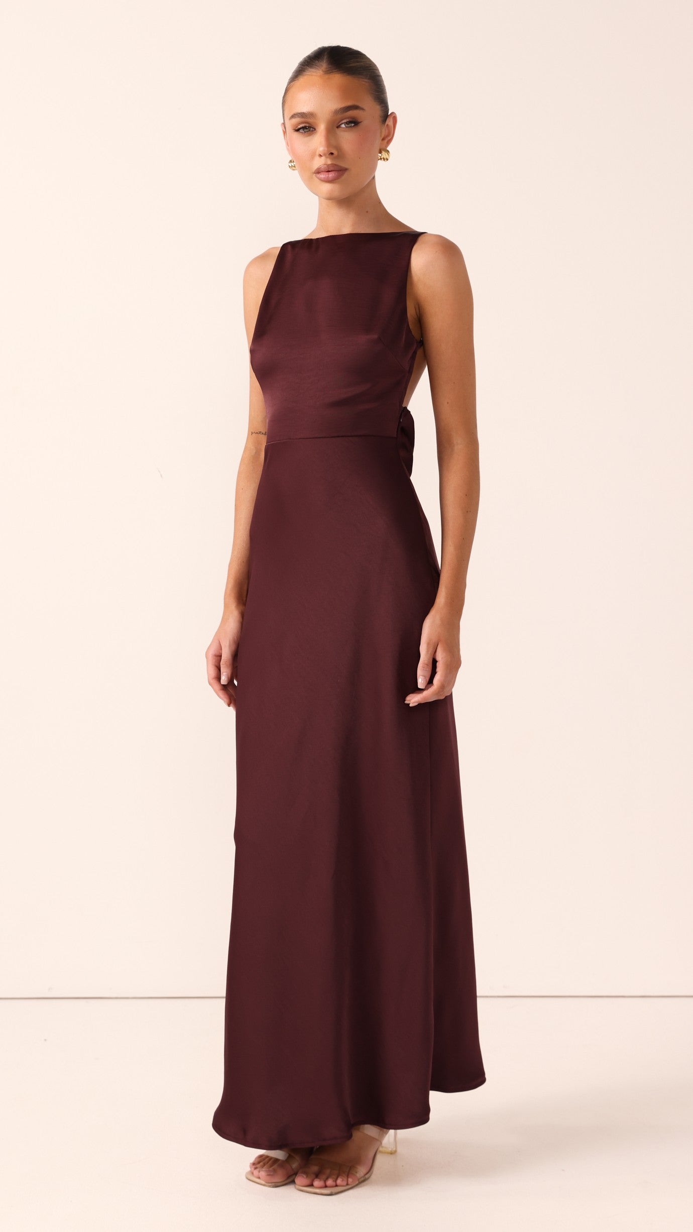 Sia Maxi Dress - Chocolate - Billy J