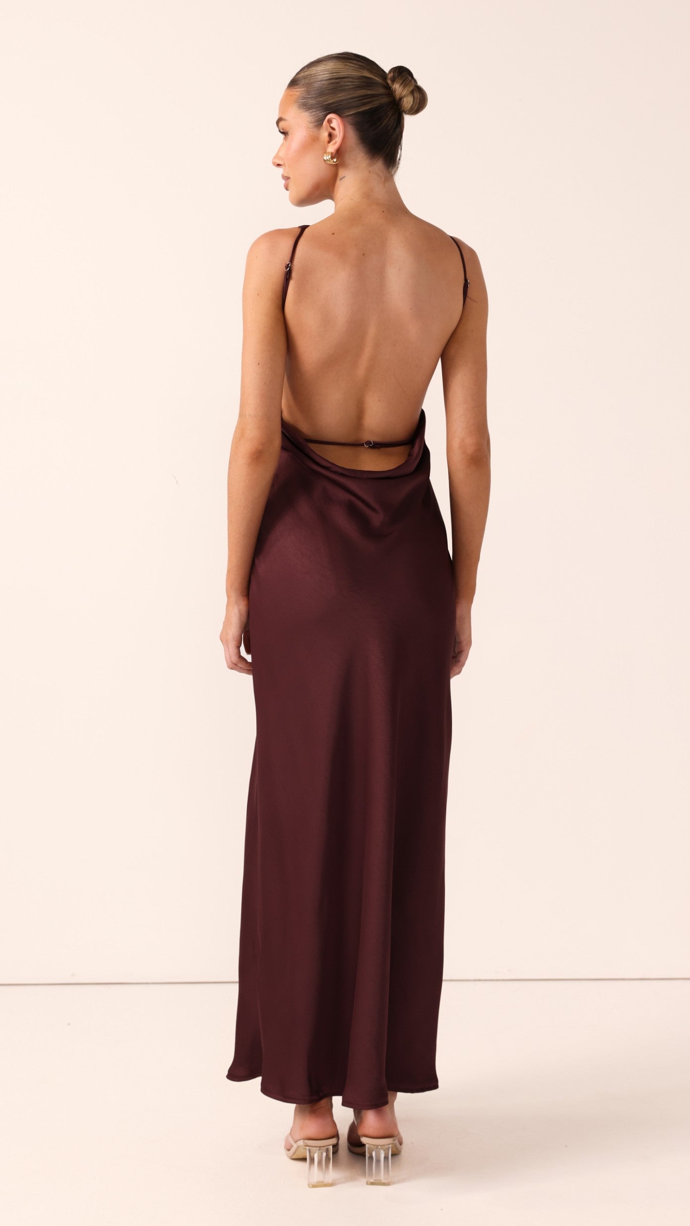 Sia Maxi Dress - Chocolate - Billy J