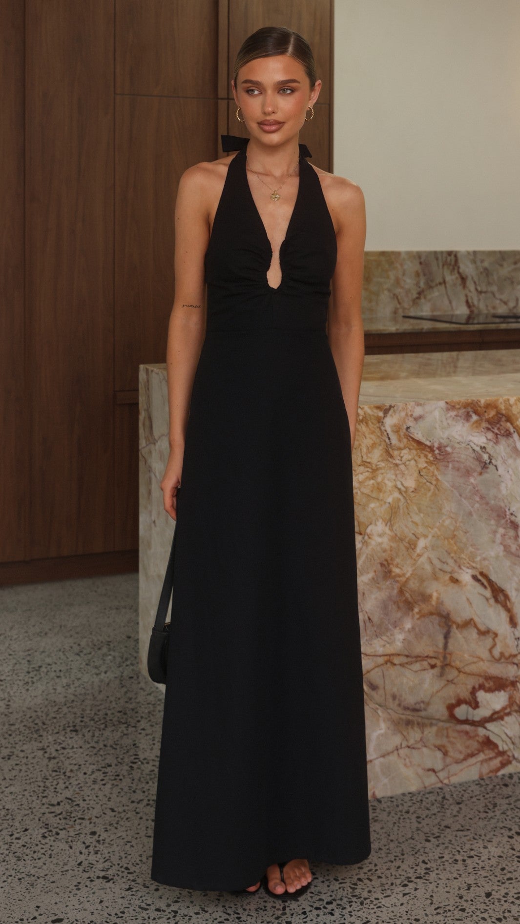 Larna Maxi Dress - Black - Billy J