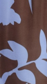 Hadas Maxi Dress - Chocolate/Blue Print - Billy J
