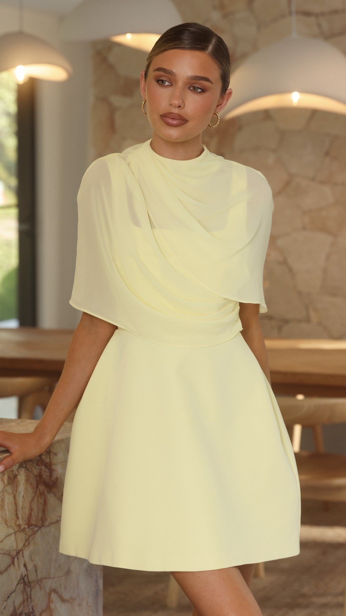 Zahni Mini Dress - Yellow - Billy J
