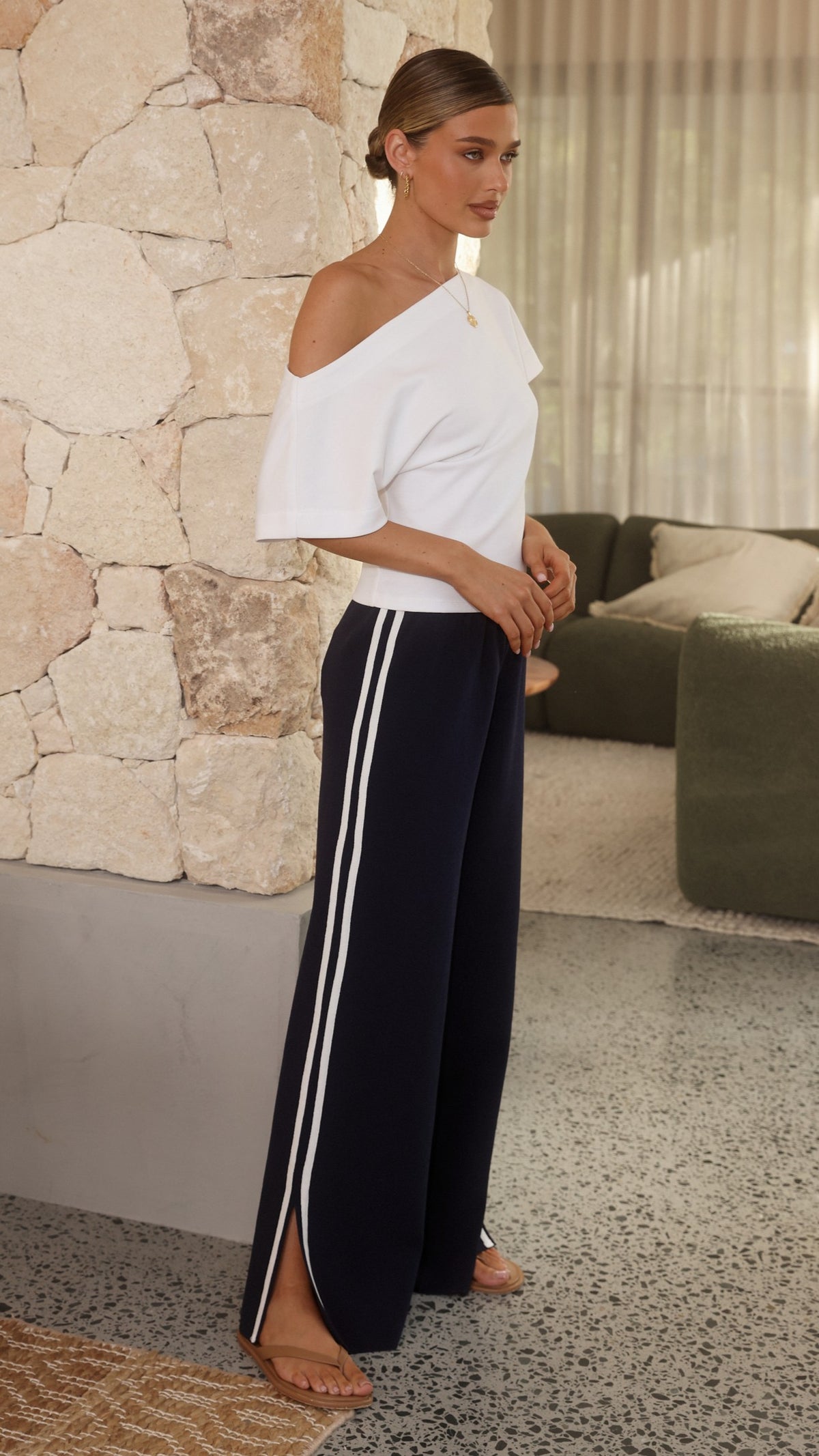 Jaysha Pants - Navy/White - Billy J
