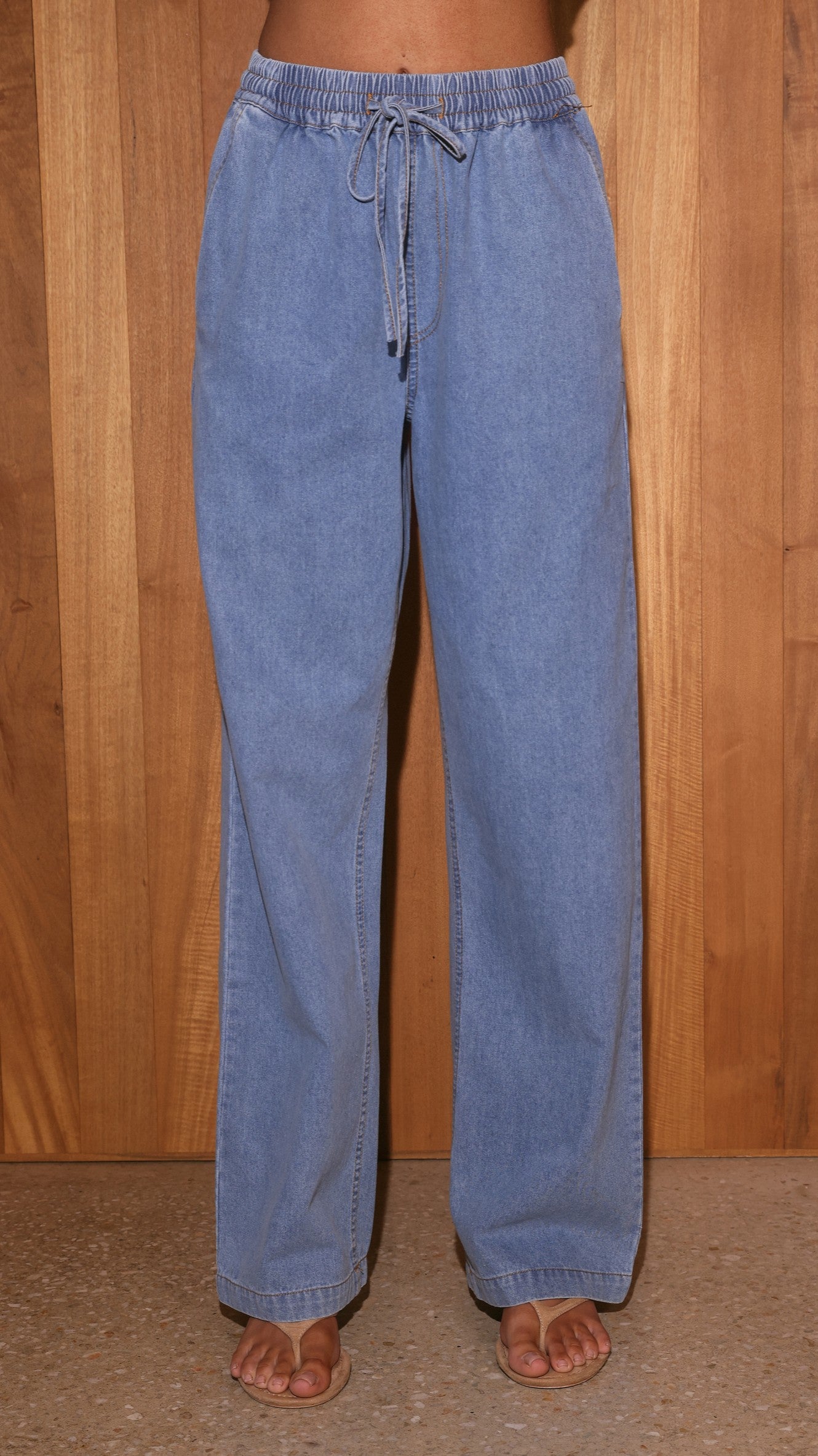 Zenia Denim Pants - Light Blue - Billy J