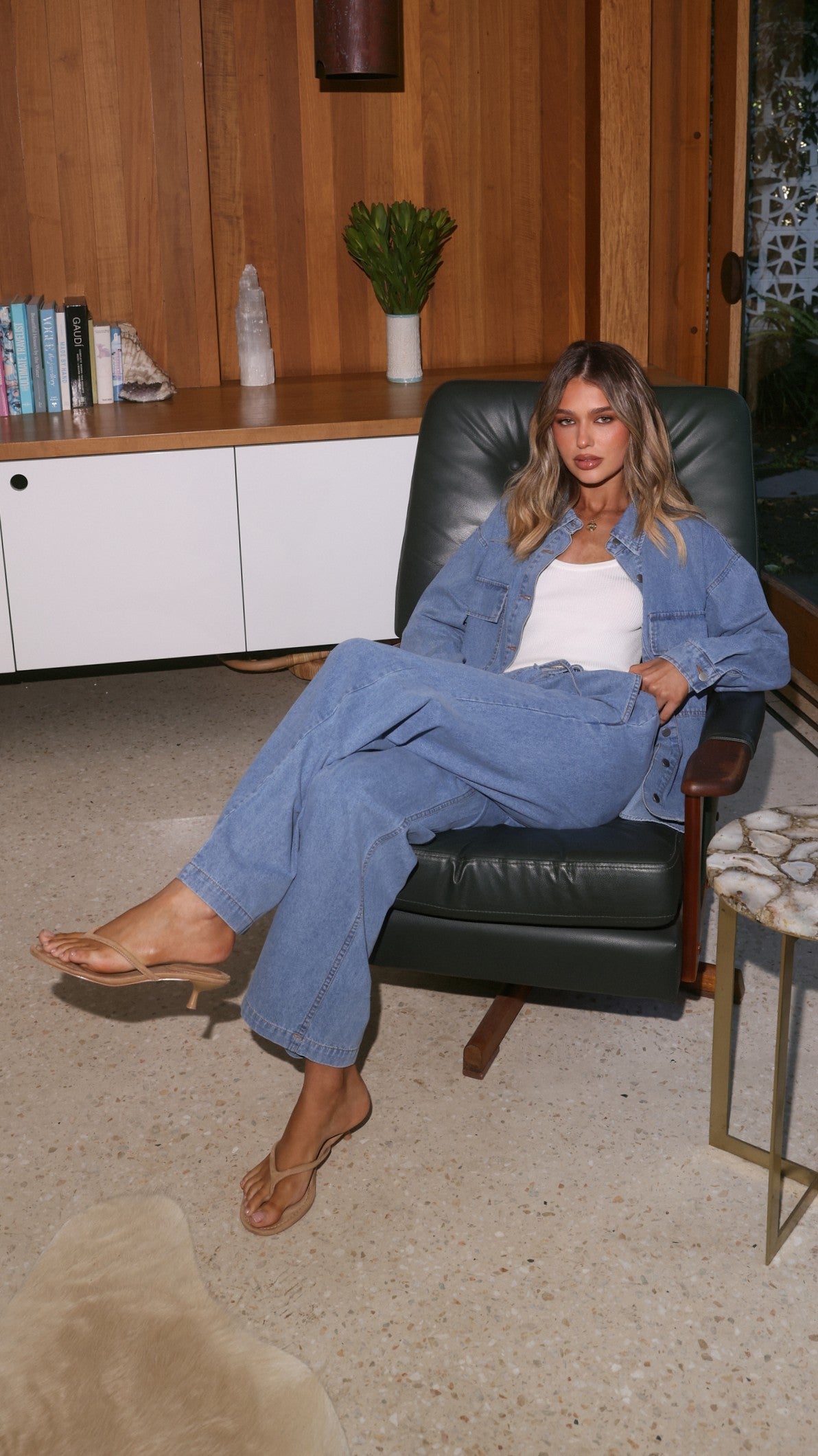Zenia Long Sleeve Denim Shirt - Light Blue - Billy J