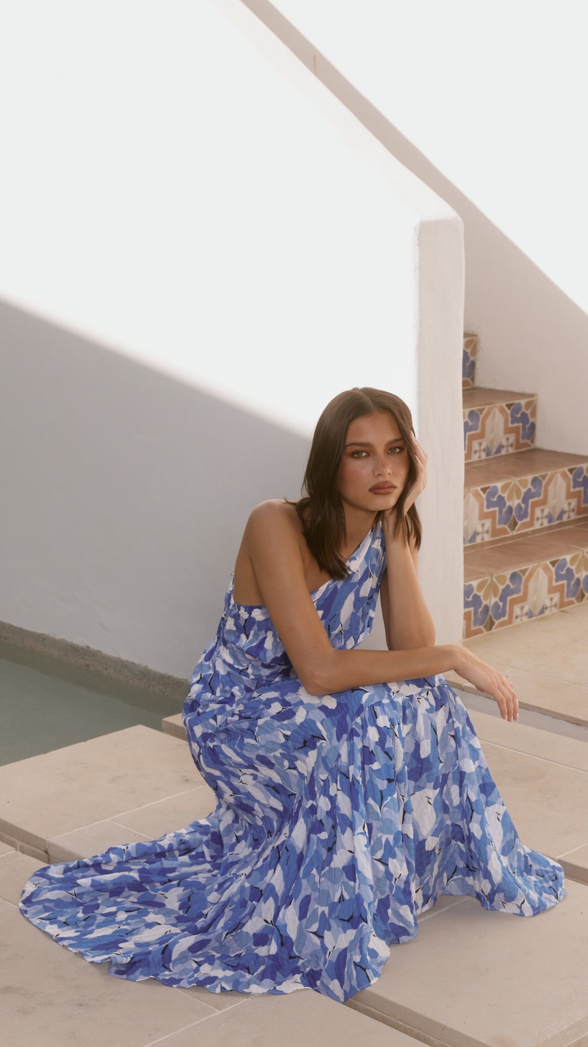 Jayma Maxi Dress - Blue Floral