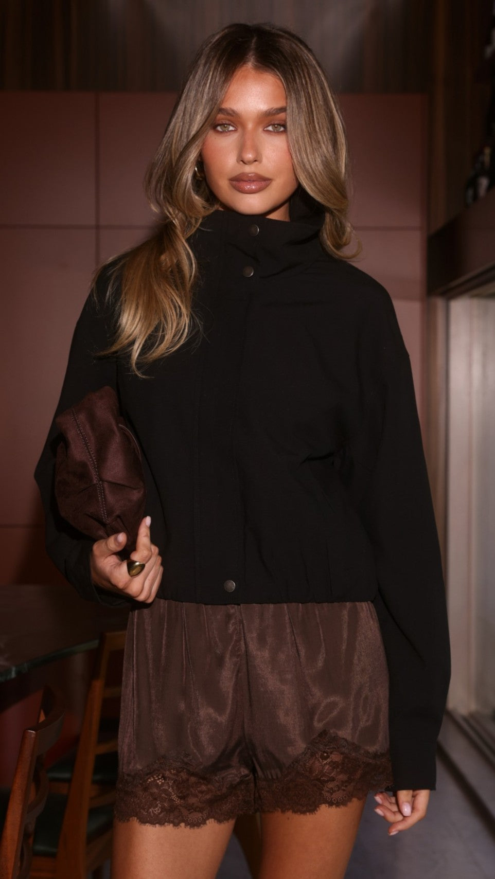 Byron Bomber Jacket - Black - Billy J