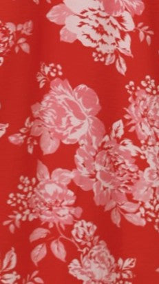 Haisley Mini Dress - Red Floral - Billy J