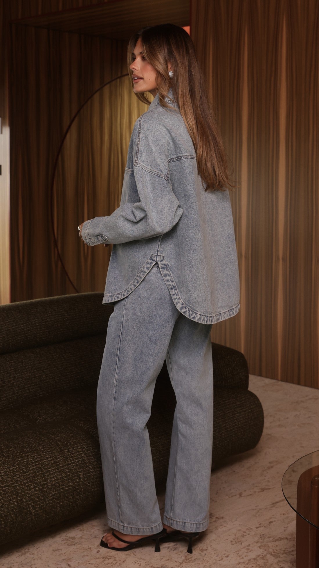 Zina Denim Jacket - Mid Blue - Billy J