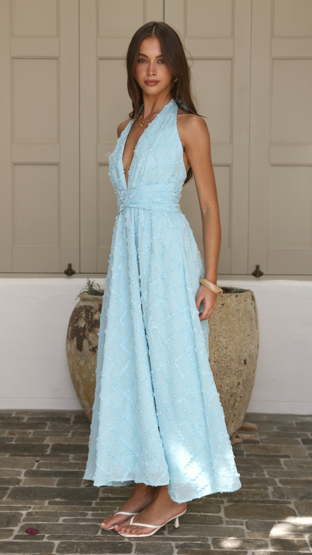 Summah Maxi Dress - Blue - Billy J