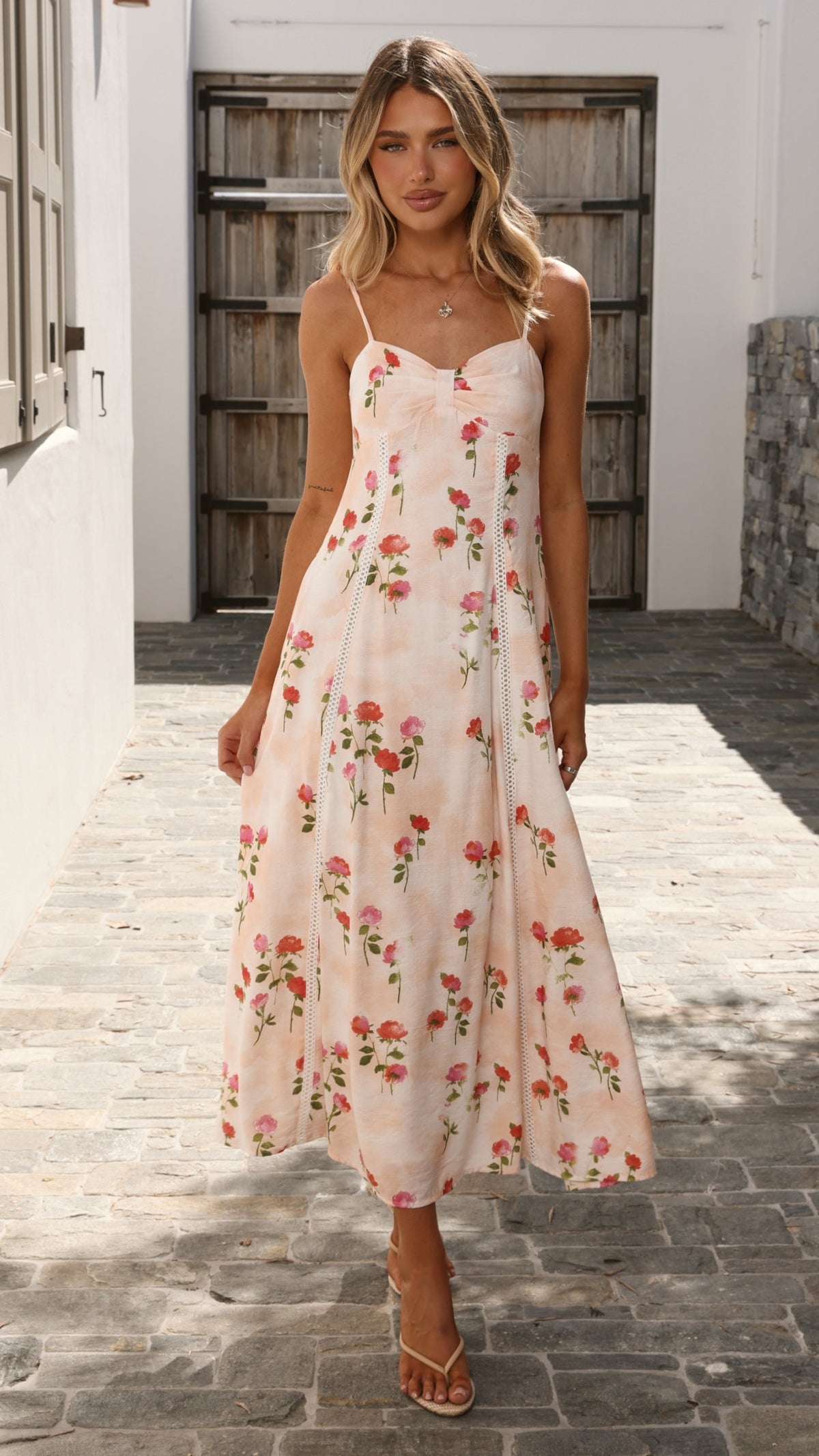 Suri Maxi Dress - Pink Floral - Billy J