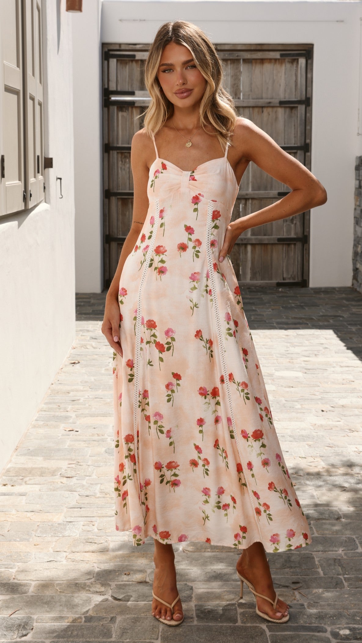 Suri Maxi Dress - Pink Floral - Billy J
