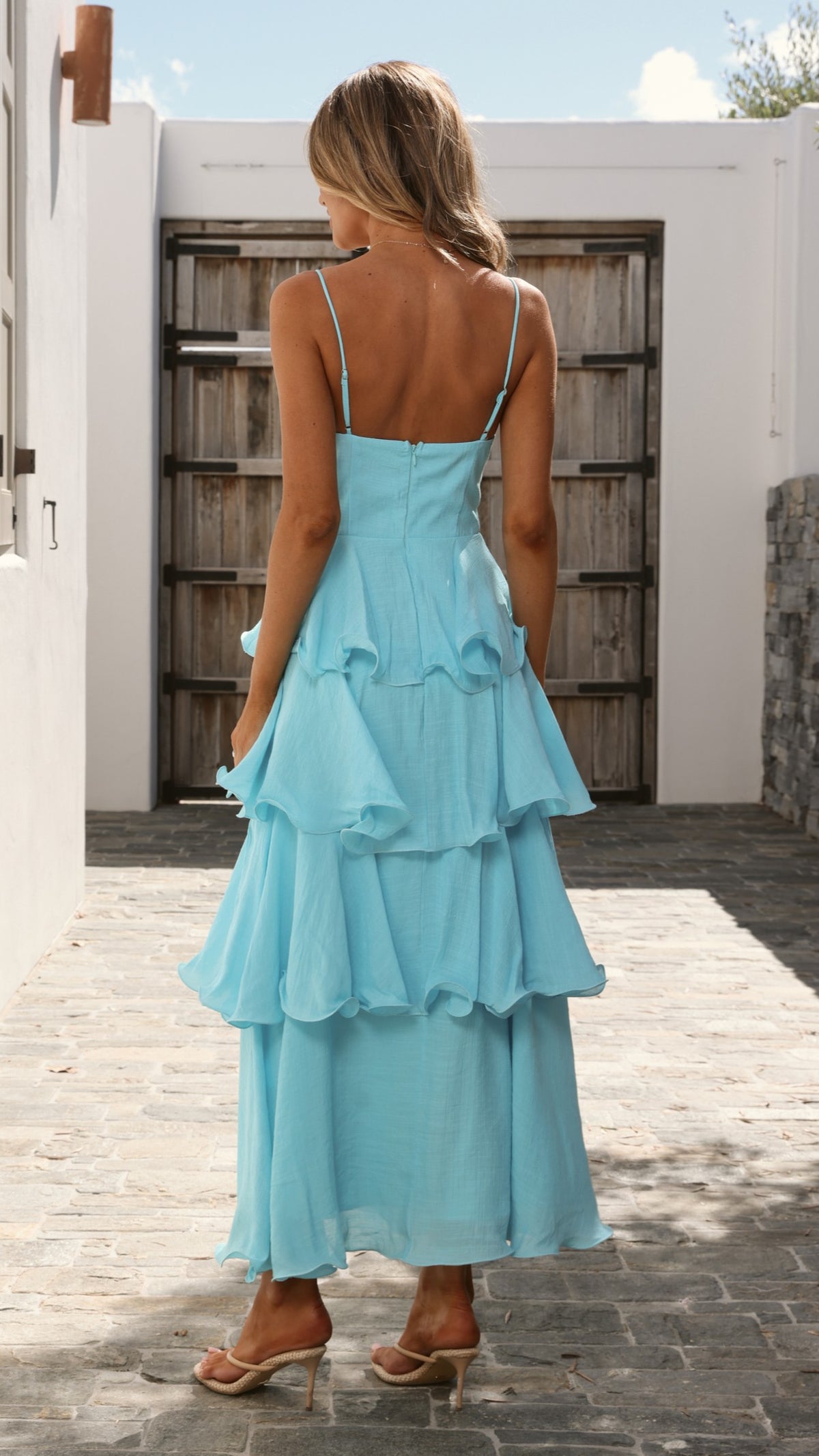 Elysia Maxi Dress - Blue - Billy J